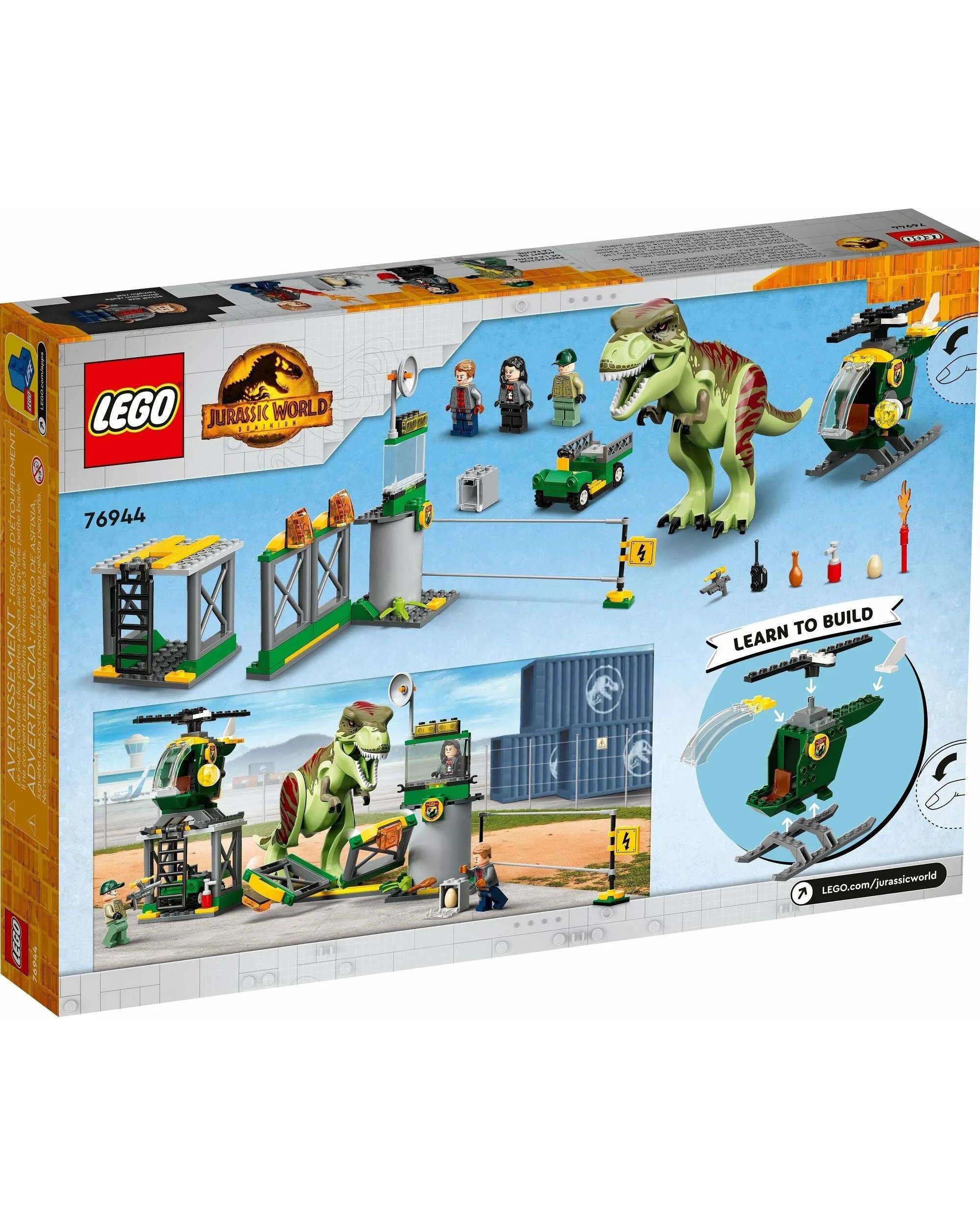 6 LEGO Jurassic Park 76944 T. Rex Dinosaur Breakout, 6 of 7
