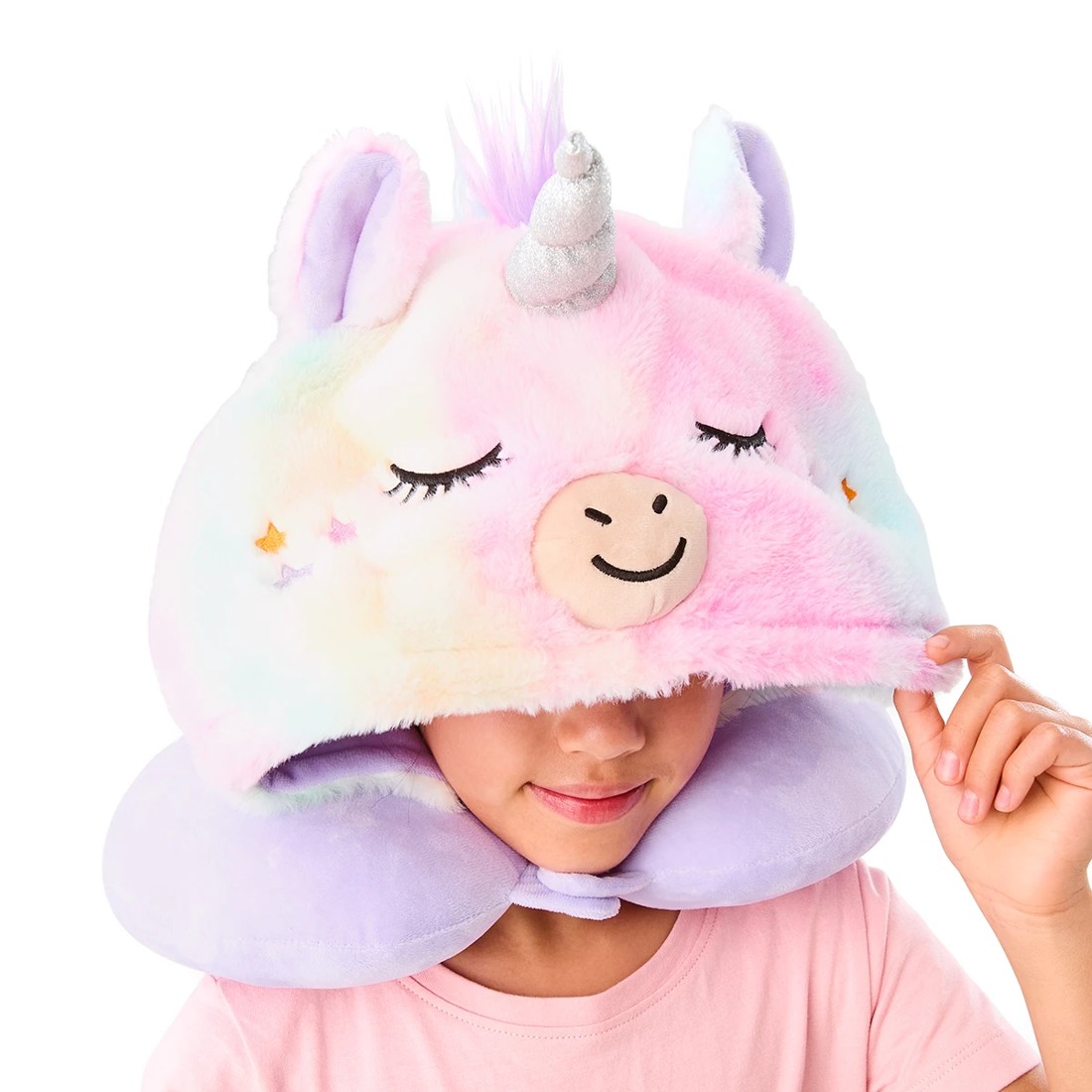 2 Plush Hood Pillow - Unicorn, 2 of 10