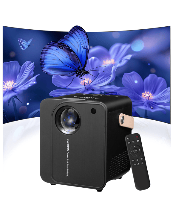 Alliums Projector Ultimate 9500Lumens HD 1080p Supported - Black