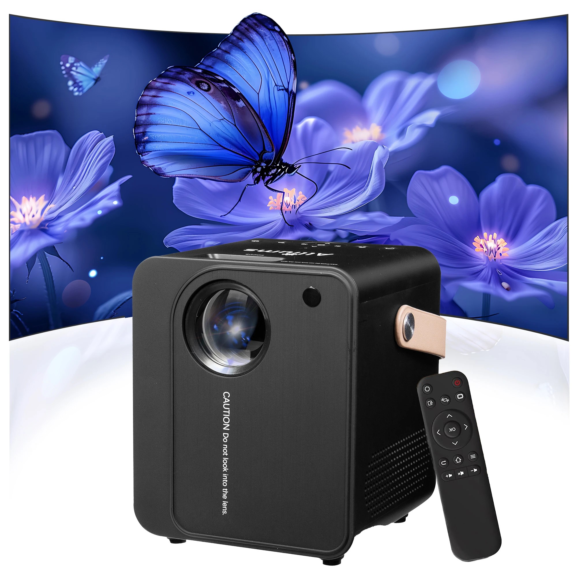 1 Alliums Projector Ultimate 9500Lumens HD 1080p Supported - Black, 1 of 1