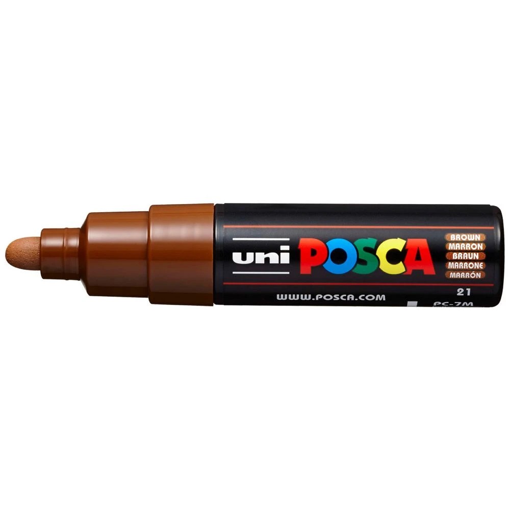1 POSCA PC 7M Paint Marker Brown, 1 of 9