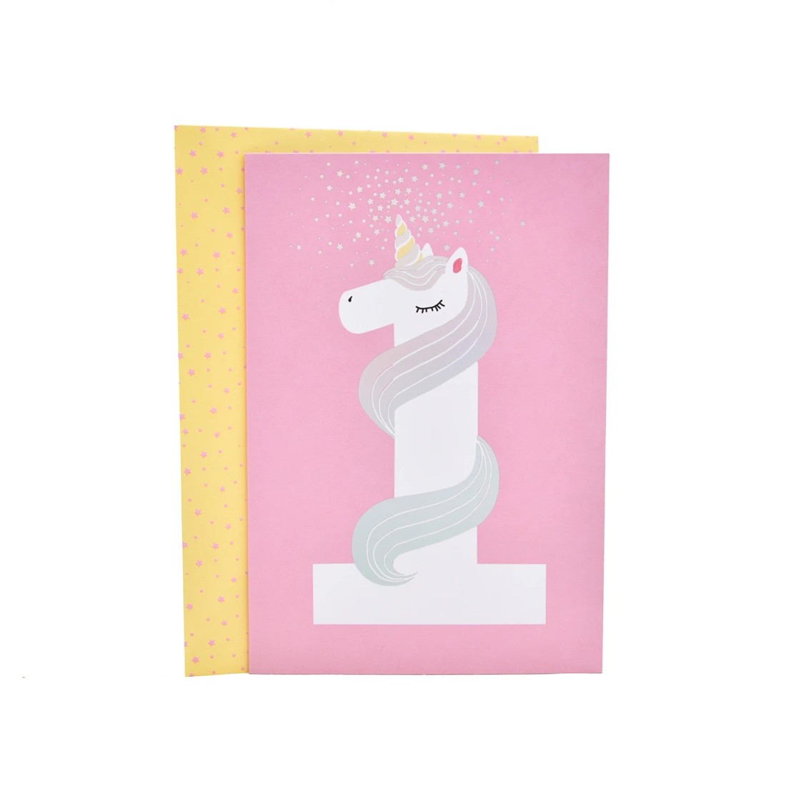 1 Hallmark Birthday Card Age 1 - Unicorn, 1 of 3