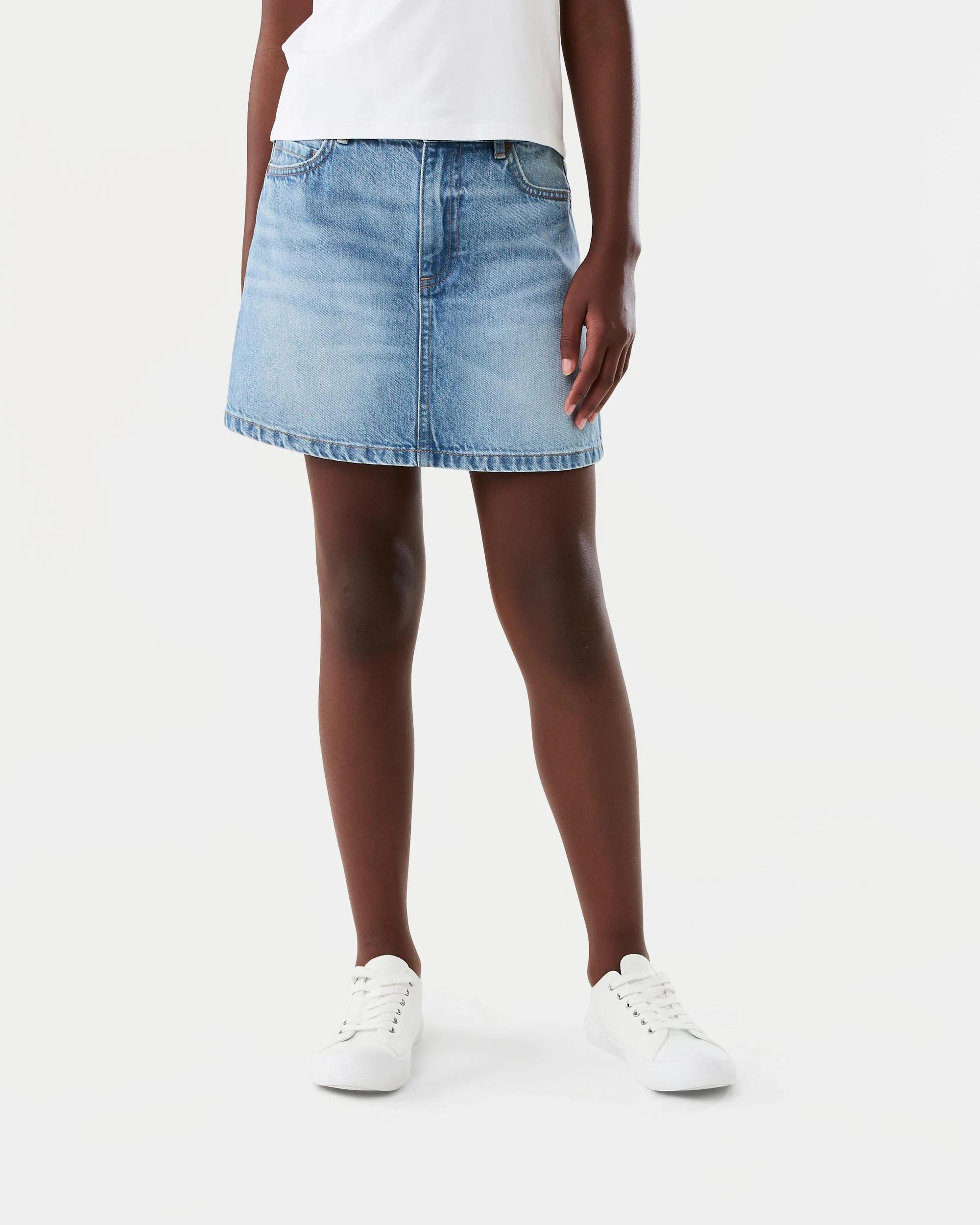 1 Denim Skirt Mid Wash, 1 of 8