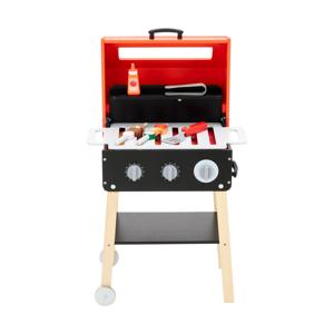 13 Piece Wooden Light and Sound BBQ Playset