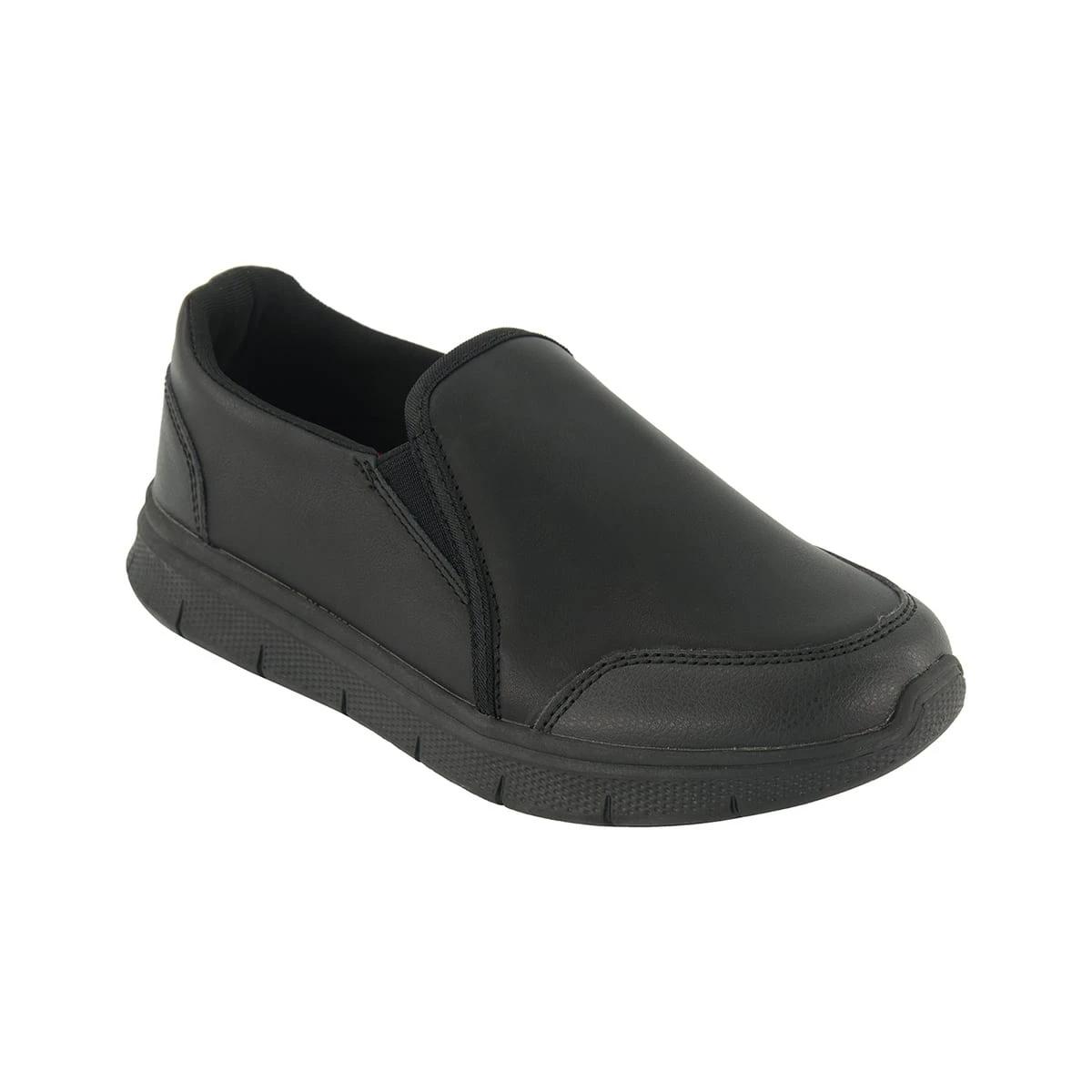 1 Slip Resistant Sneakers BLACK, 1 of 5