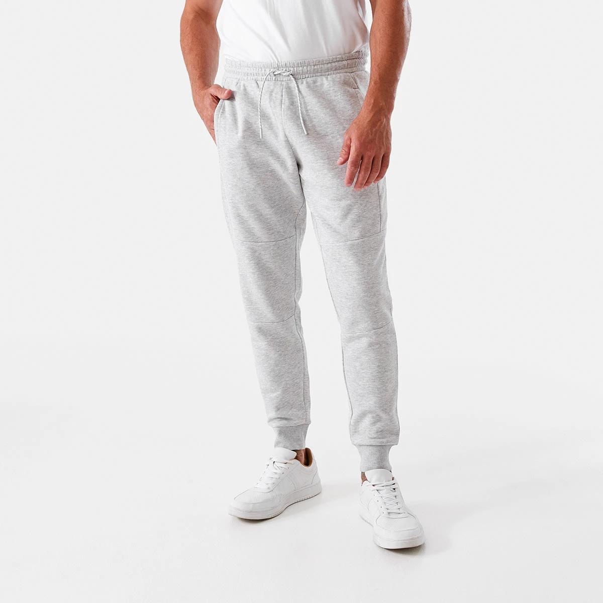 1 Active Mens Panel Trackpants Grey Marl, 1 of 6