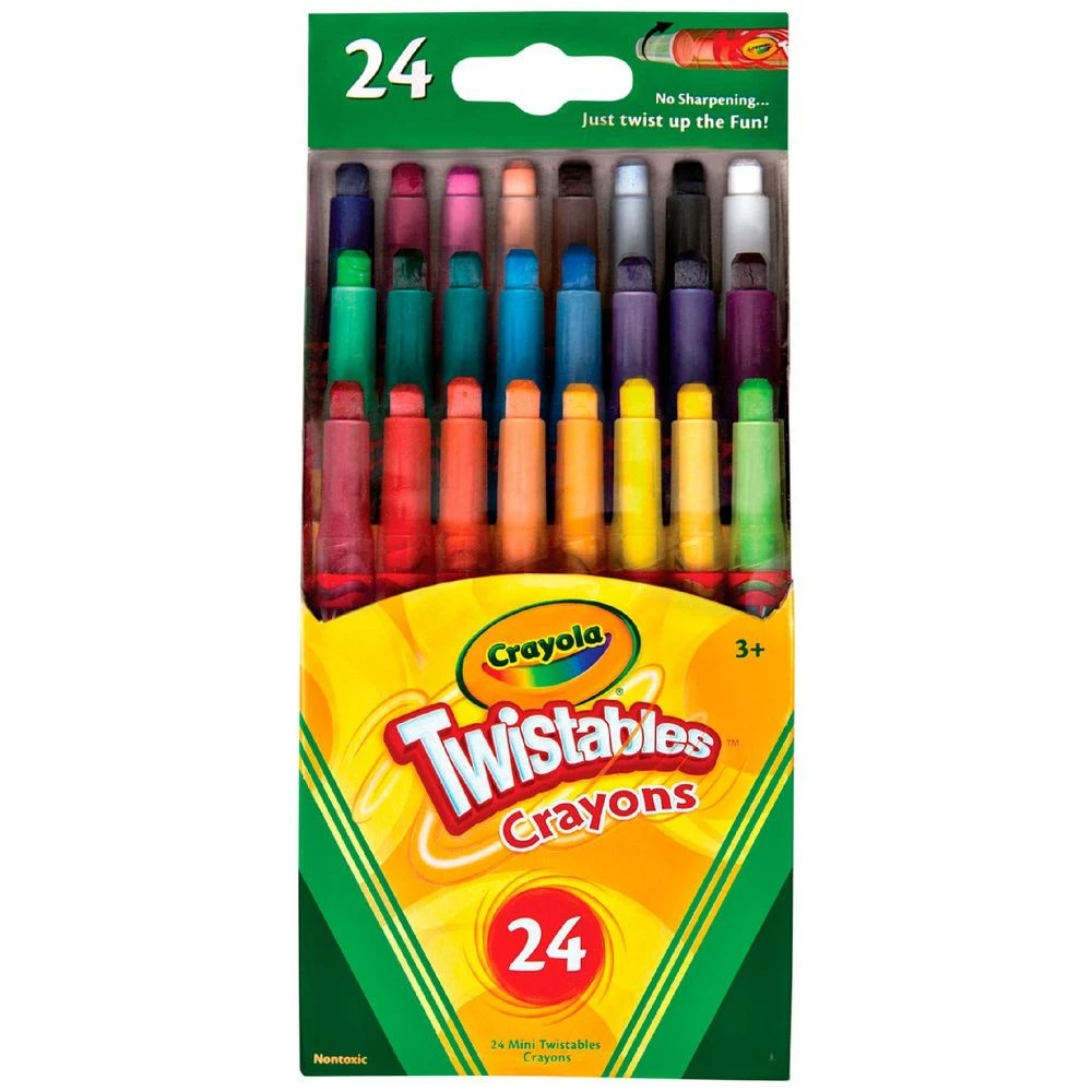 1 Crayola Mini Twistable Crayons 24 Pack, 1 of 2