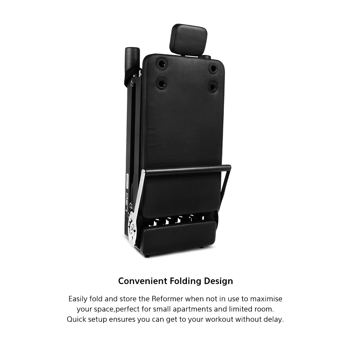 4 LSG Folding Pilates Reformer Set - Black, 4 of 10