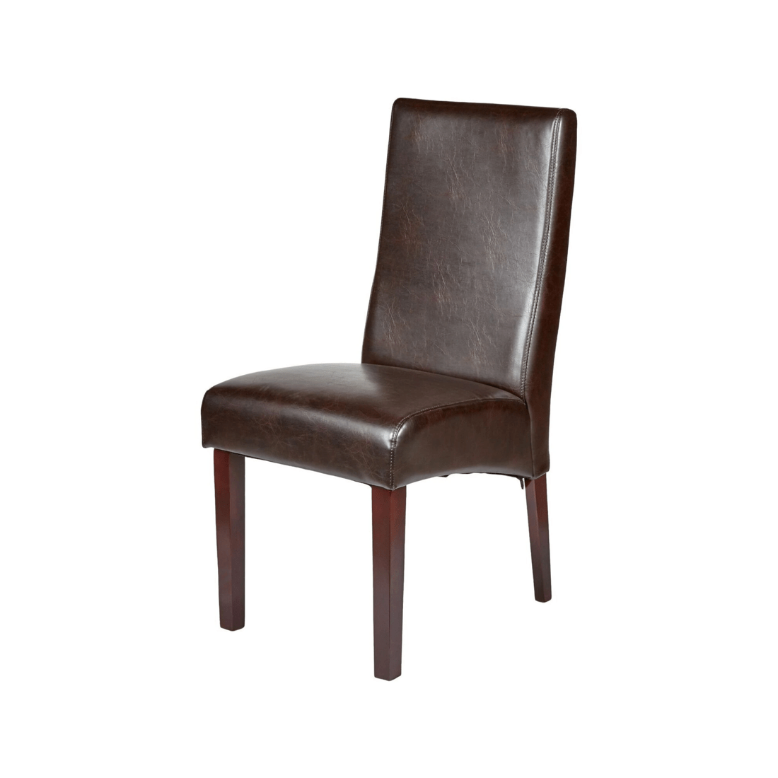 5 BR Home Set of 2 Rome Leather Dining Chairs with Durable Seat, 5 of 7