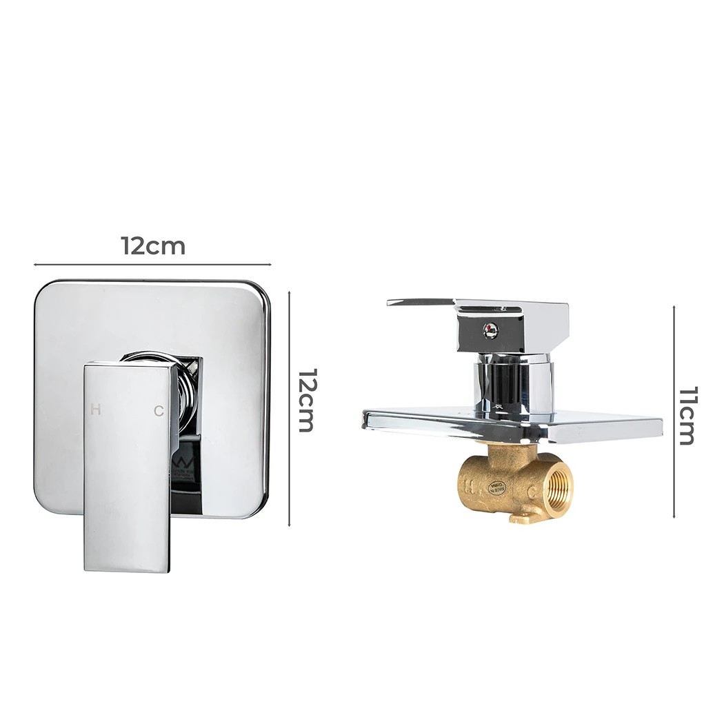 Traderight Square Chrome Shower Bath Mixer Tap - Kmart