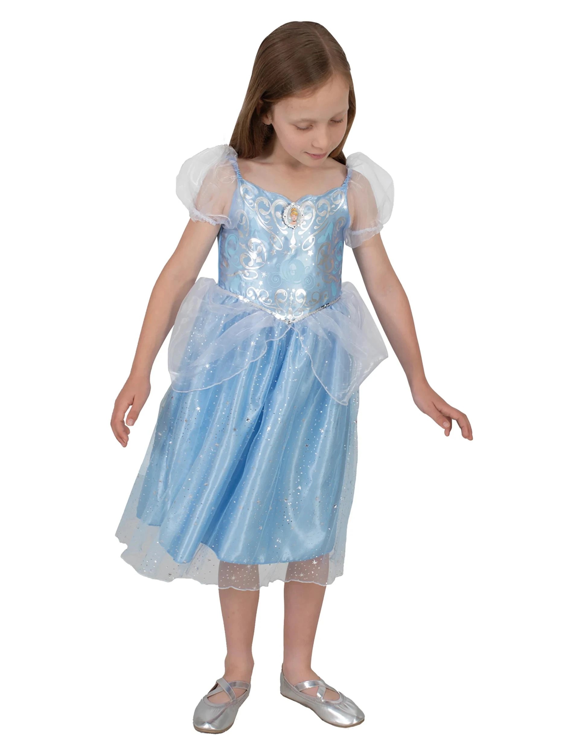 2 Disney Princess - Cinderella Sparkle Kids Costume - Blue, 2 of 5