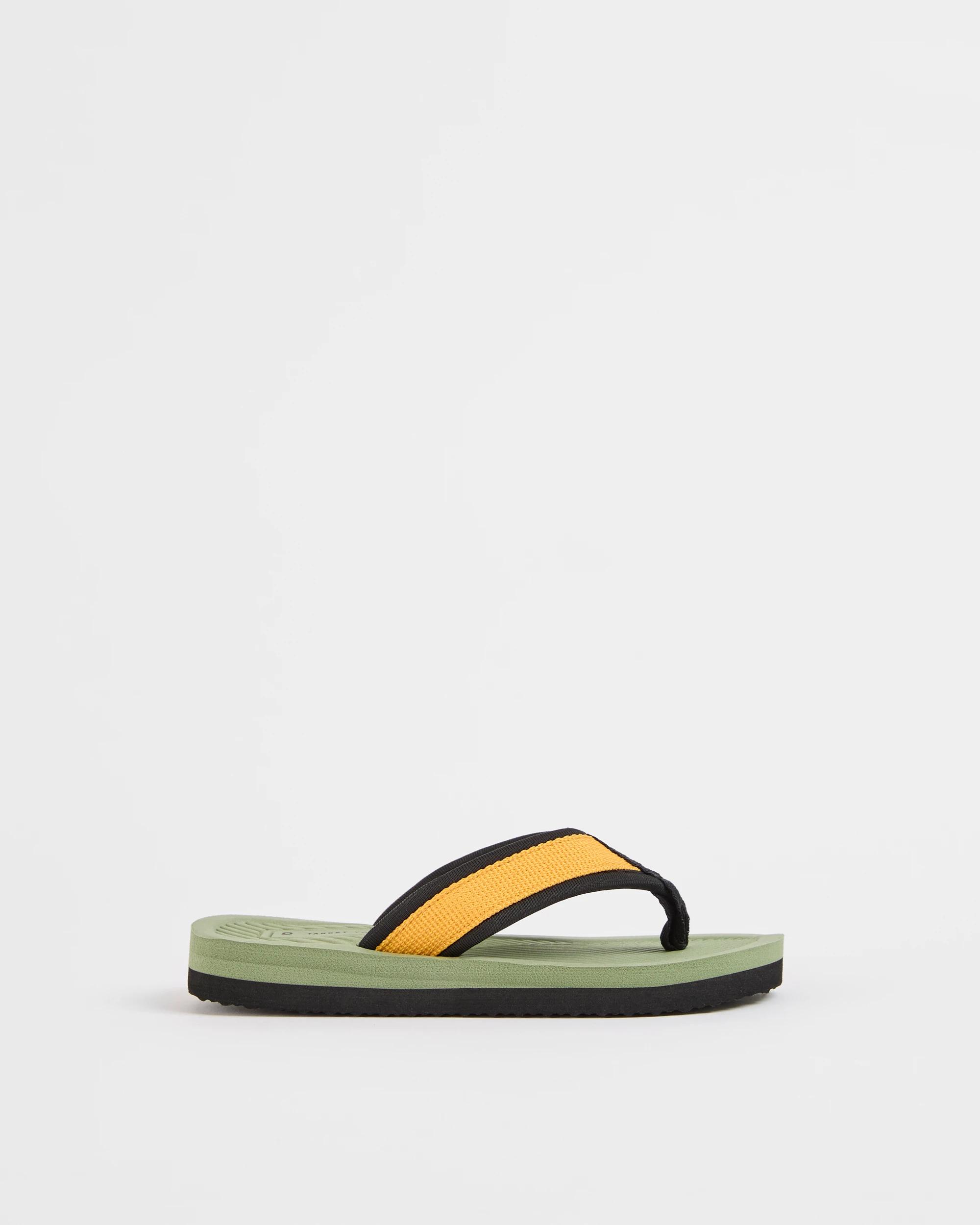 1 Target Youth Colourblock Thongs KHAKI, 1 of 3