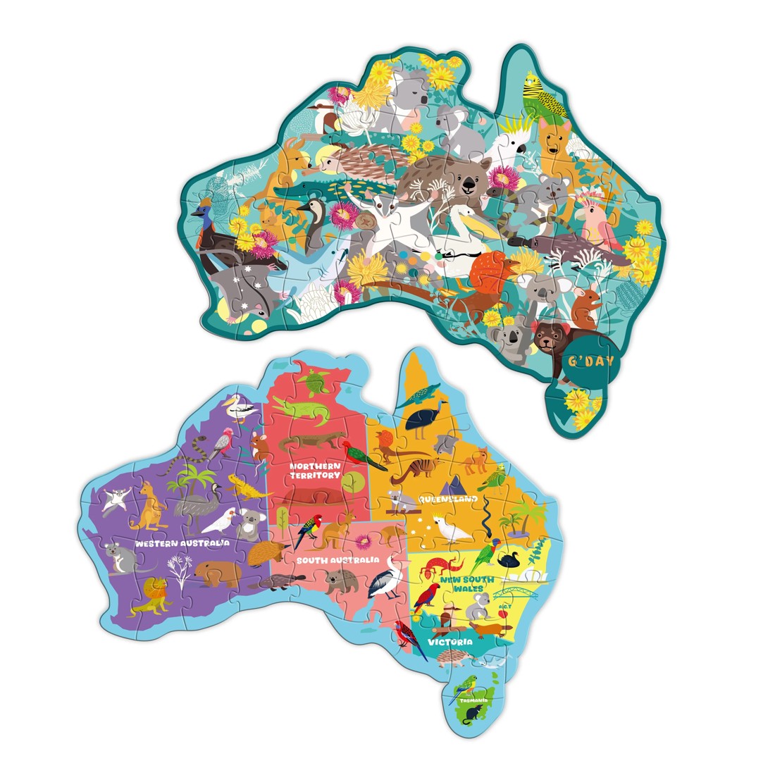 2 Set of 2 Australian Shaped Puzzles, 2 of 6