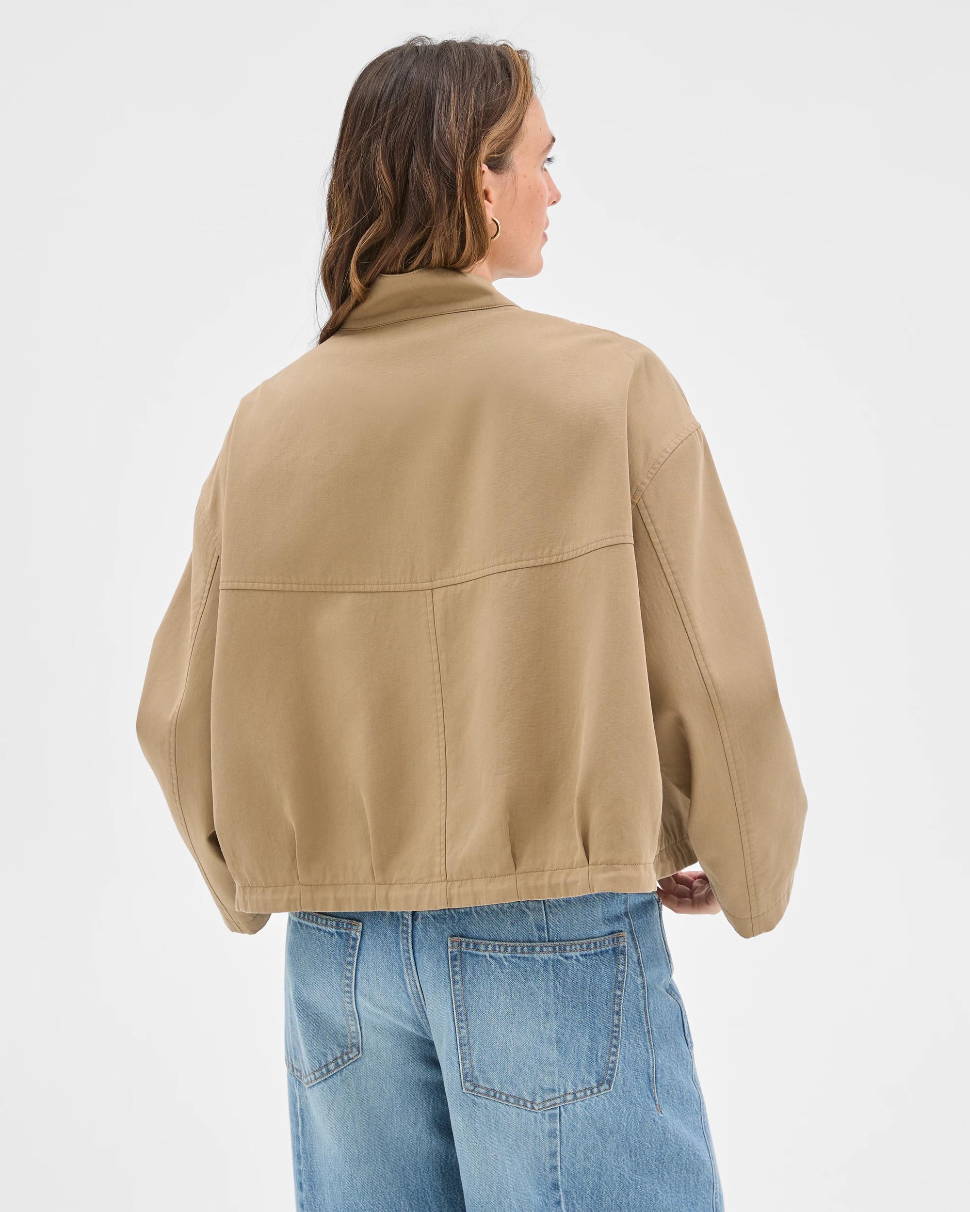 6 Target Man Australian Cotton Blend Bubble Hem Jacket BURNT BUTTER, 6 of 6
