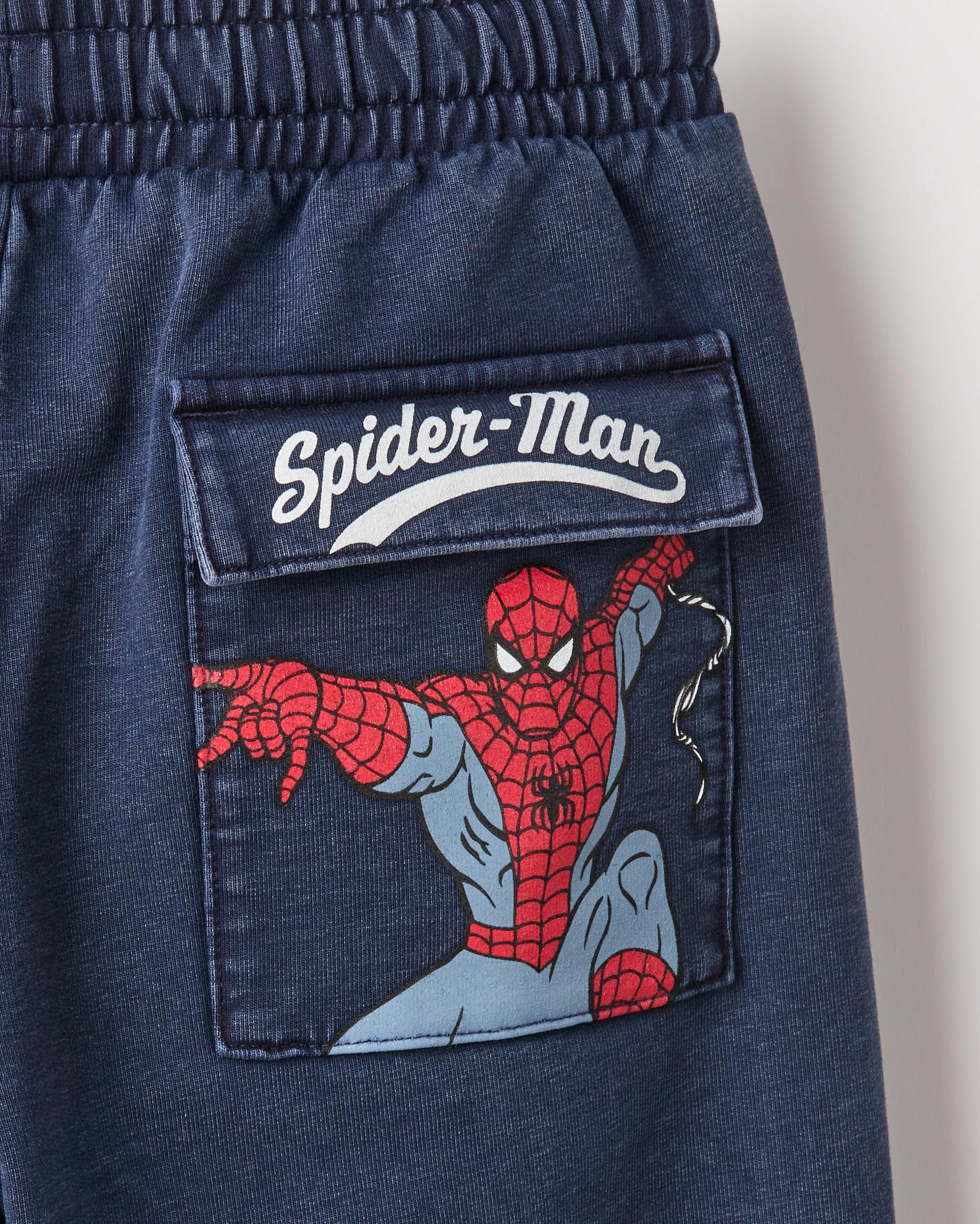 7 Disney Marvel Spider-Man Australian Cotton Trackpants BLACK IRIS, 7 of 8