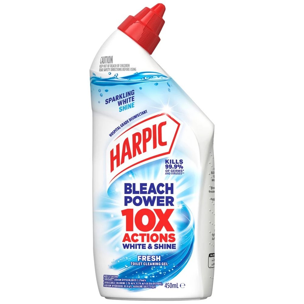 1 Harpic White and Shine Ultimate Bleach Power 450ml, 1 of 4