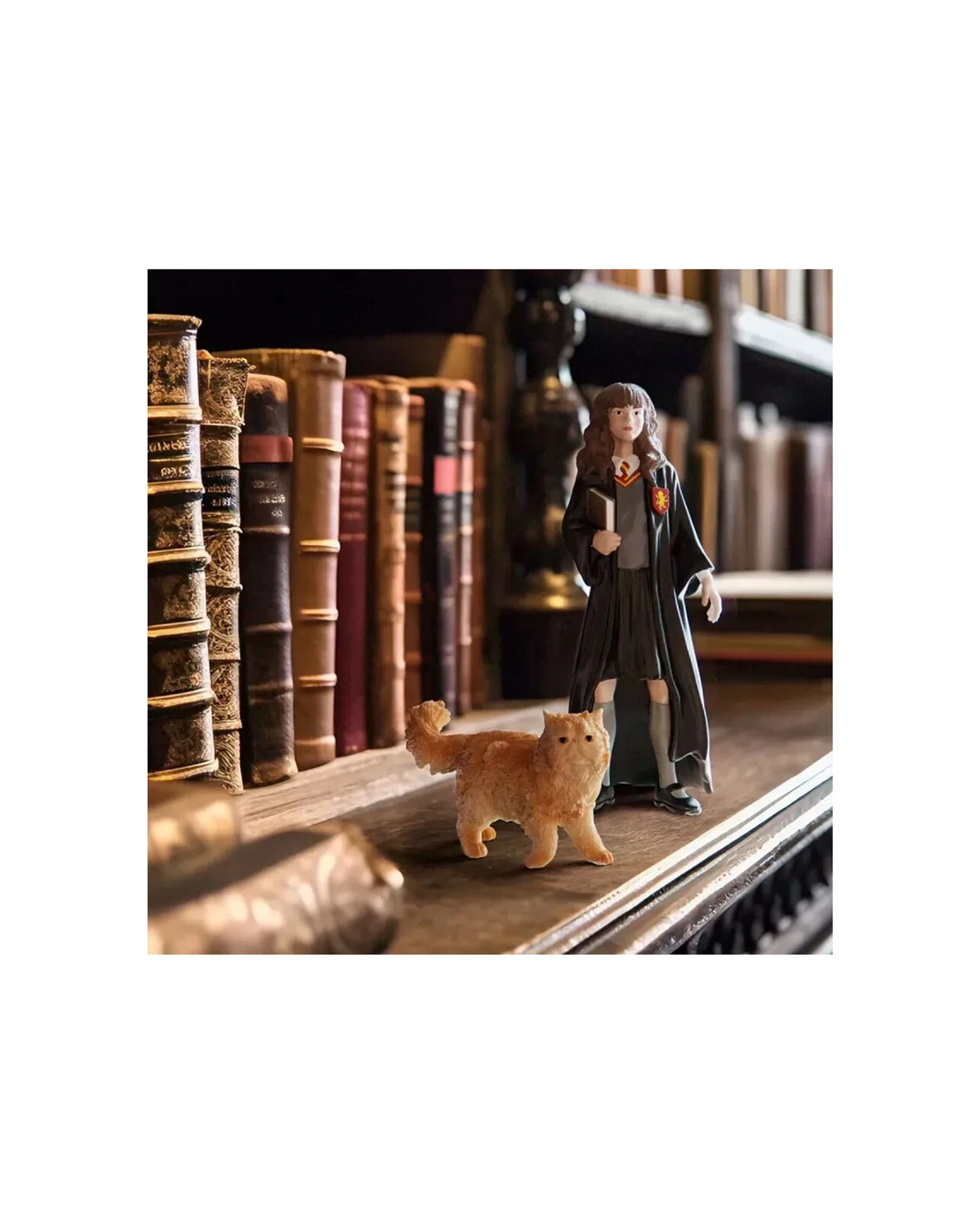 3 Schleich Wizarding World Hermione Crookshanks 2Pc Toy Set 3.9In Collectible - Multi, 3 of 3