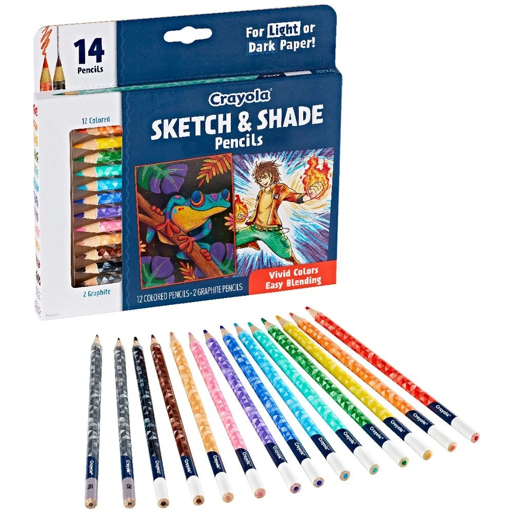 2 Crayola Sketch and Shade Pencils 14 Pack, 2 of 7