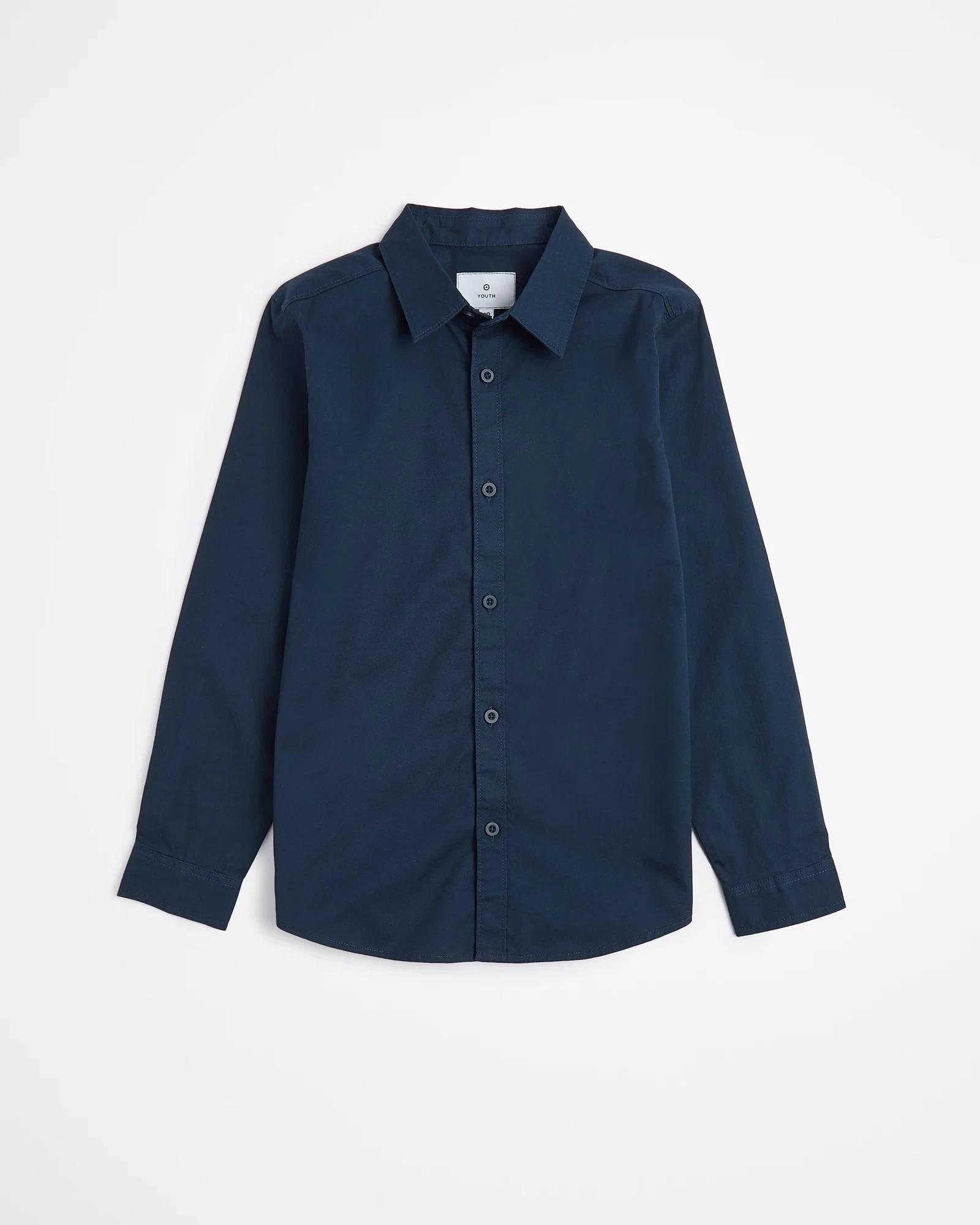 4 Target Long Sleeve Shirt NAVY BLUE, 4 of 5