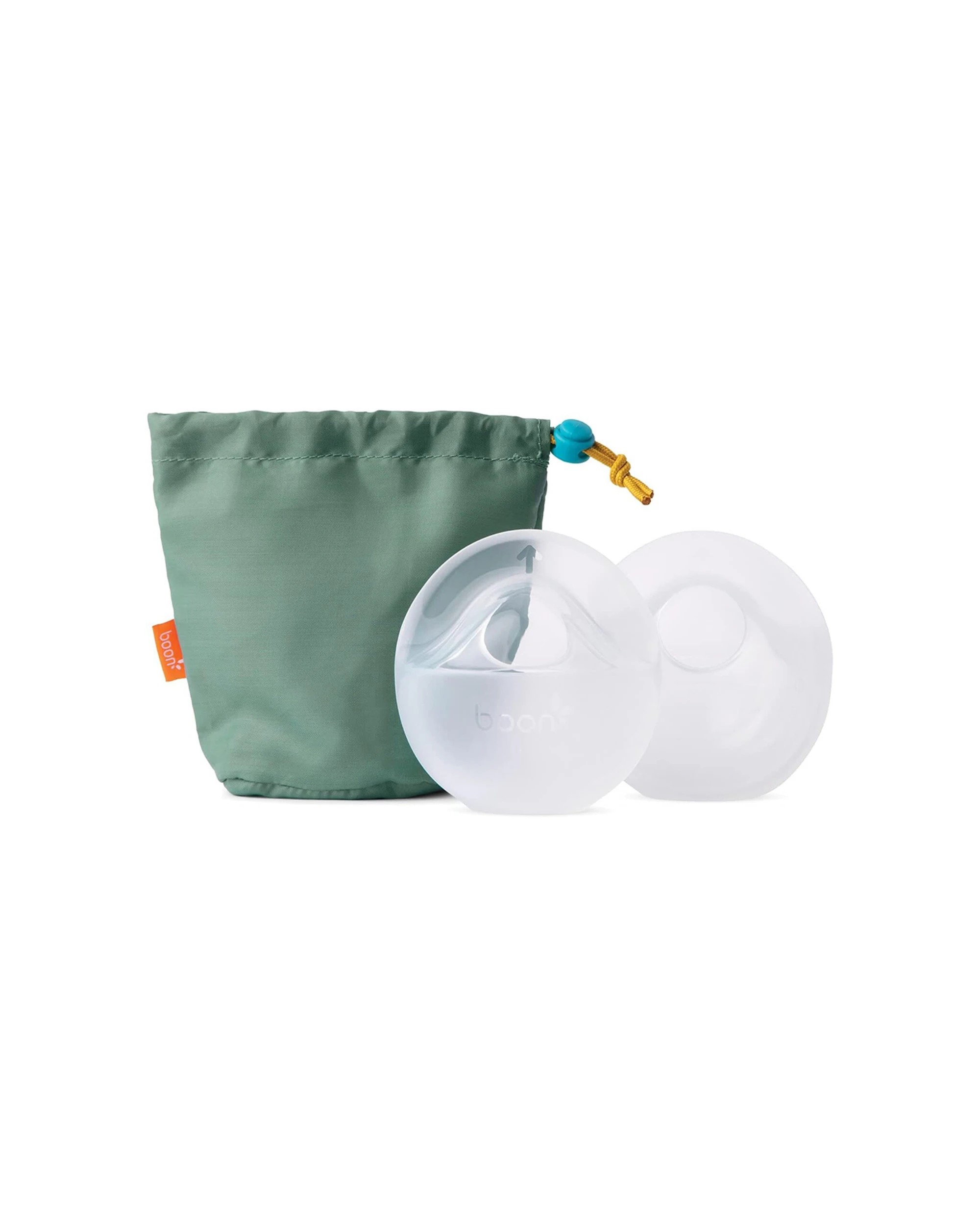 3 Boon 2pc Trove Silicone Breast Pump Pack With Pouch 11x11cm - White, 3 of 3