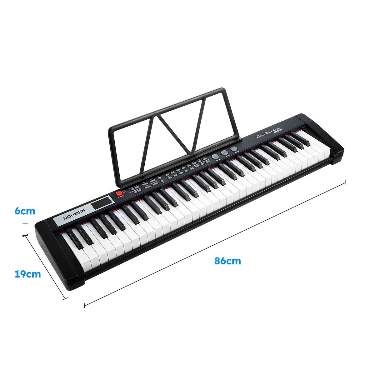 2 AUSWAY 61 Key Electronic Keyboard Portable Standard Piano Lighted Digital, 2 of 5