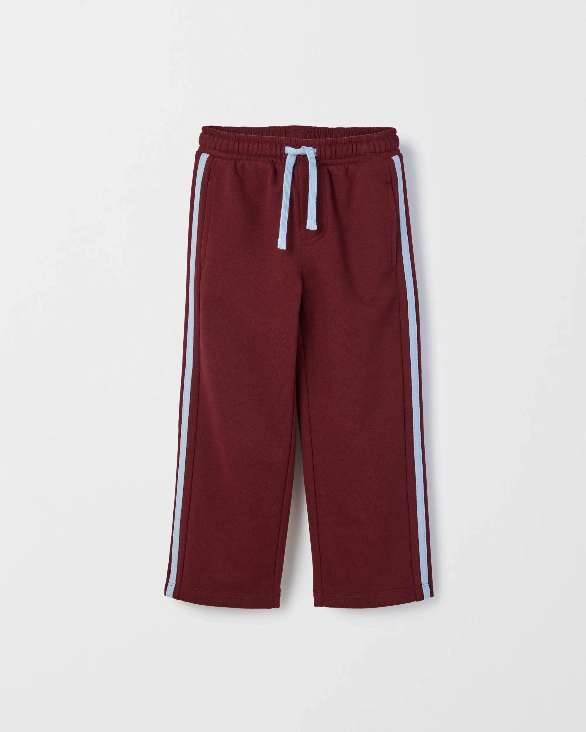 1 Target Kids Australian Cotton Blend Trackpants PORT BURGUNDY, 1 of 1