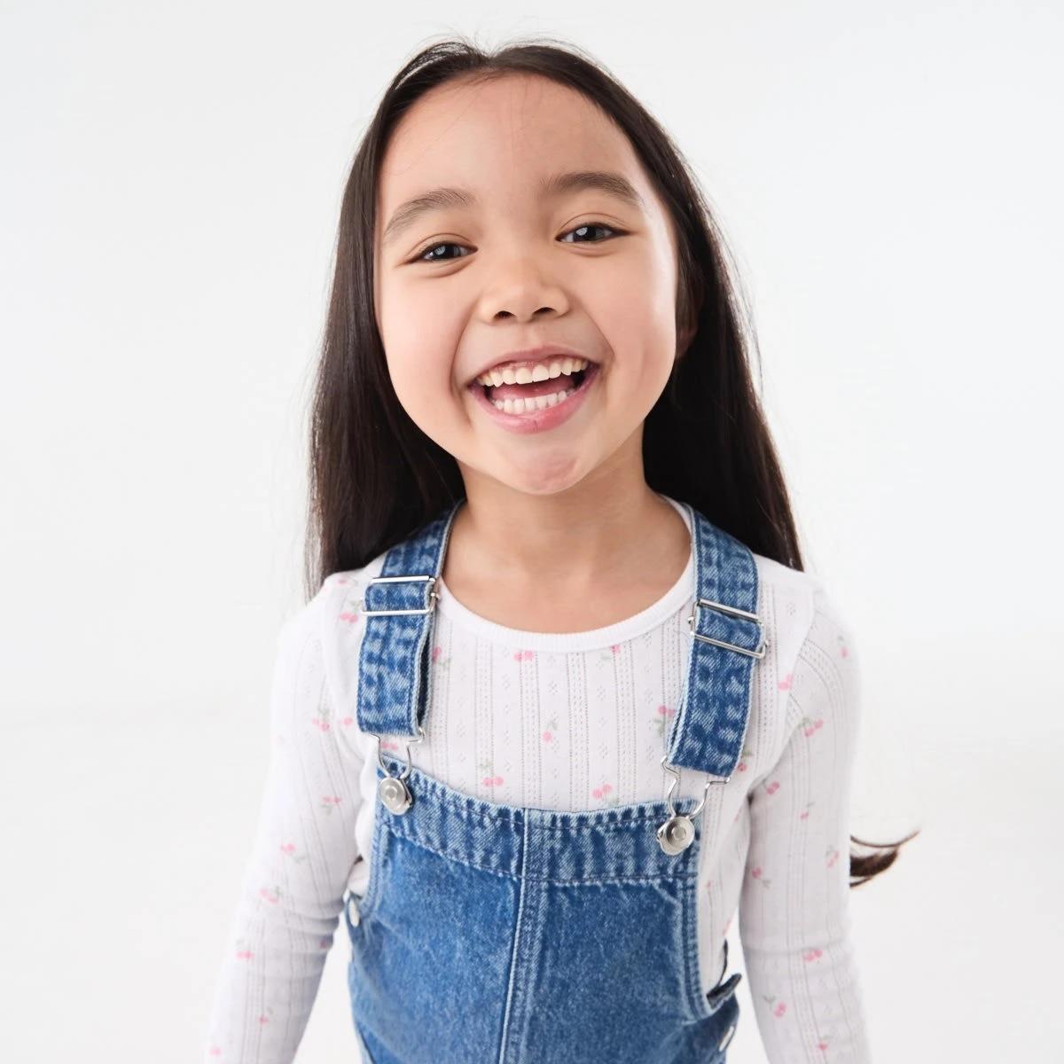 3 Pinafore Dress Set Denim Chry, 3 of 6
