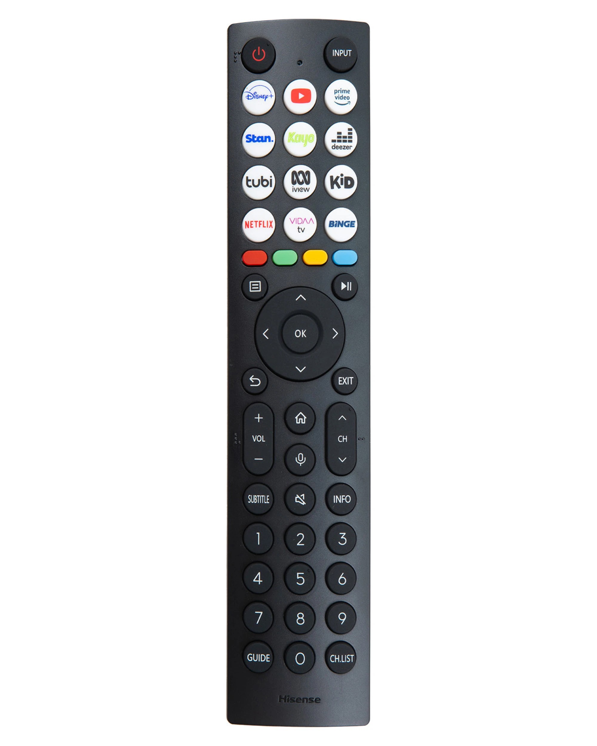 1 Hisense Genuine ERF2R36H TV Remote Control - Black, 1 of 4