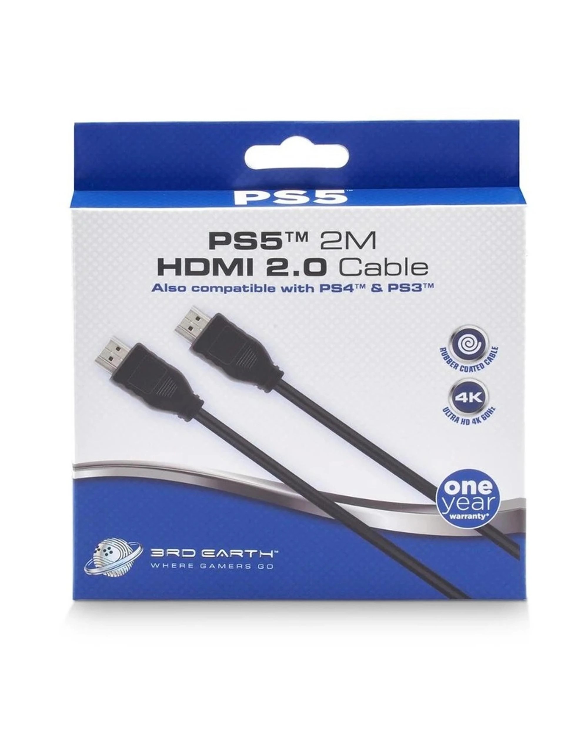 3 3rd Earth 2m HMDI 2.0 Cable for PS5, 3 of 3