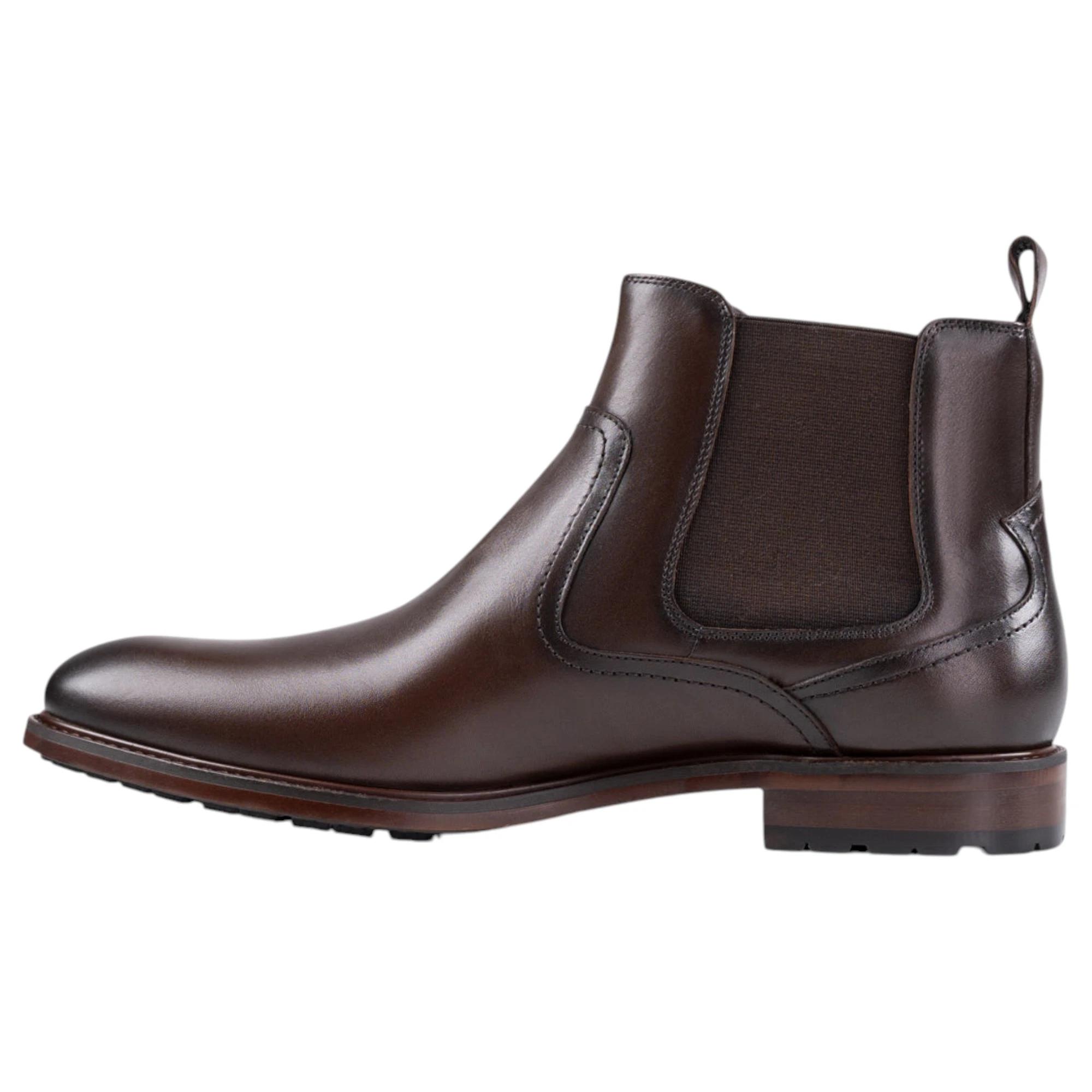 2 Batsanis Mens Garrett Chelsea Boots BROWN, 2 of 6