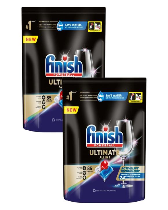 Finish 2x Ultimate Dishwasher Tablets - 85pk