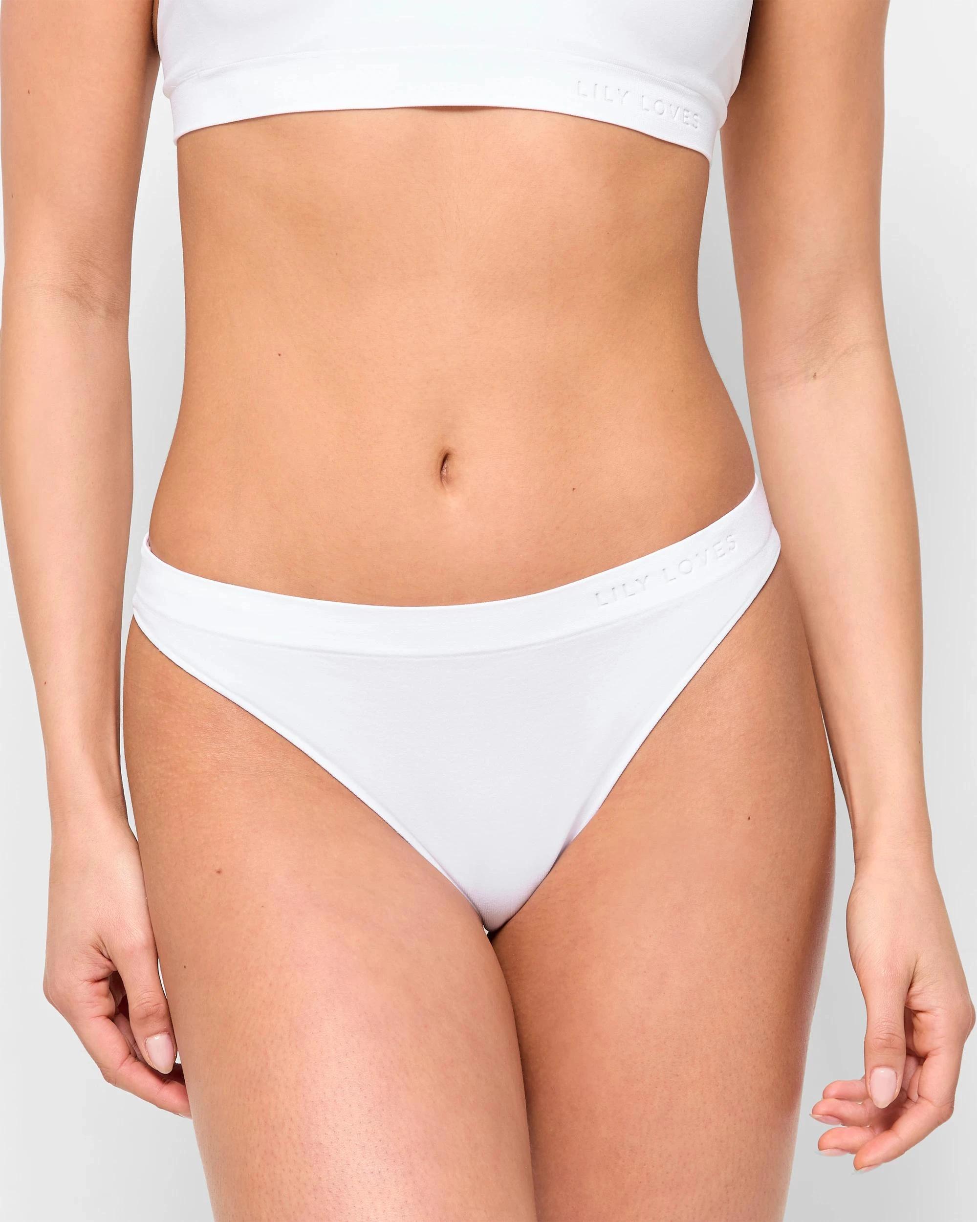 2 2 Pack Seamfree Embossed G-String Briefs - Lily Loves BARE BEAUTY NEUTRAL/WHITE, 2 of 4