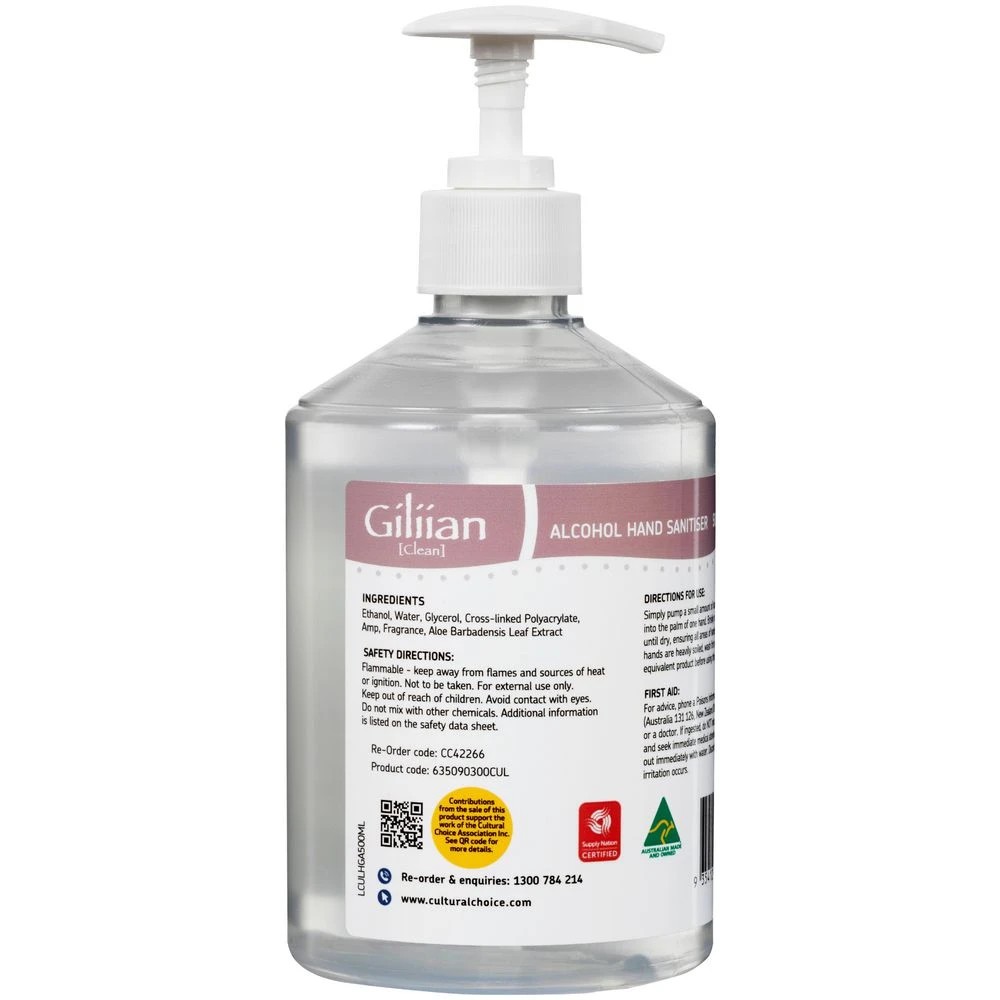 3 Cultural Choice Hand Sanitising Gel 500mL, 3 of 4