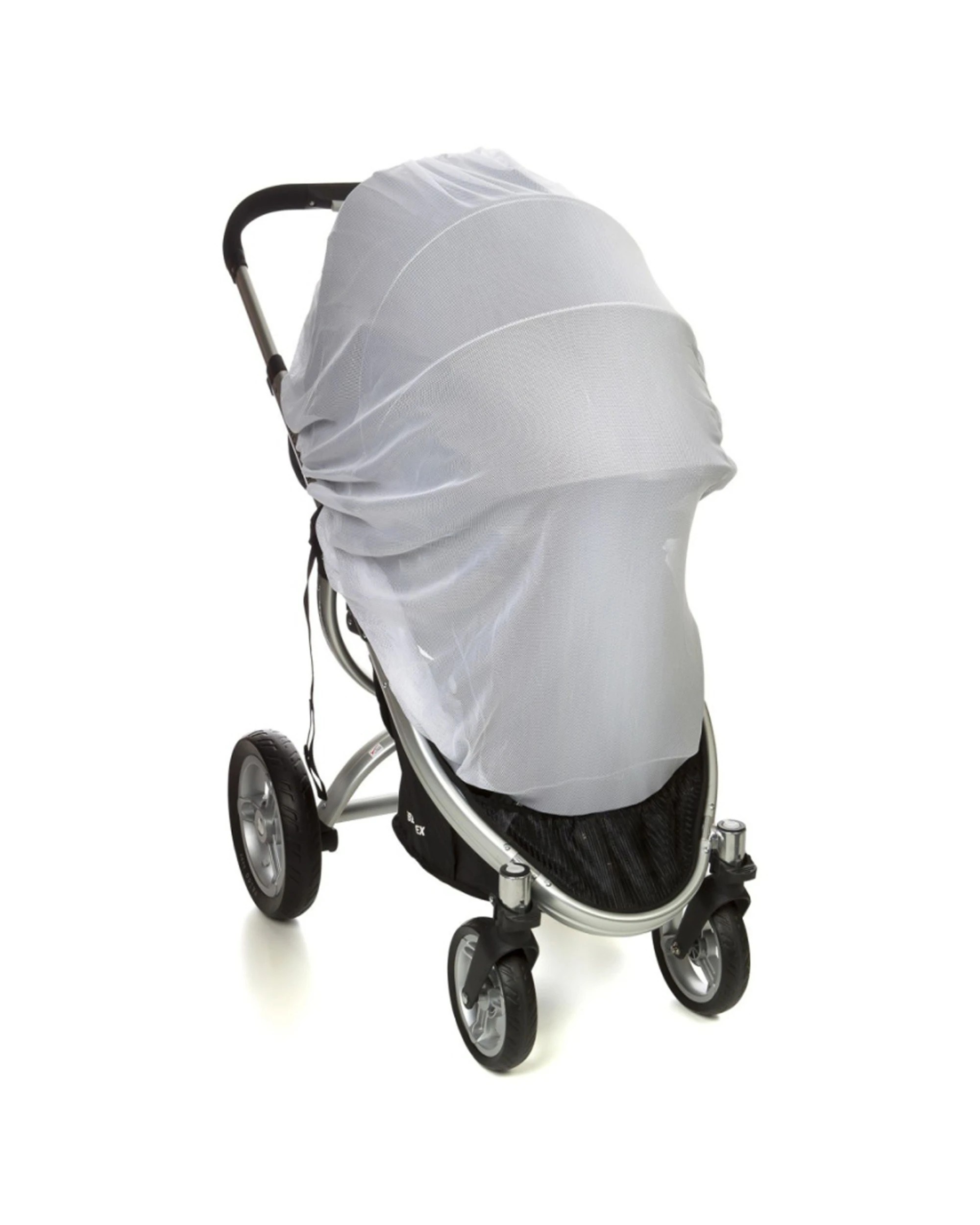 1 VeeBee Stroller Pram Porta-Cot Mosquito Net Elasticised Insect Screen Cover - White, 1 of 1