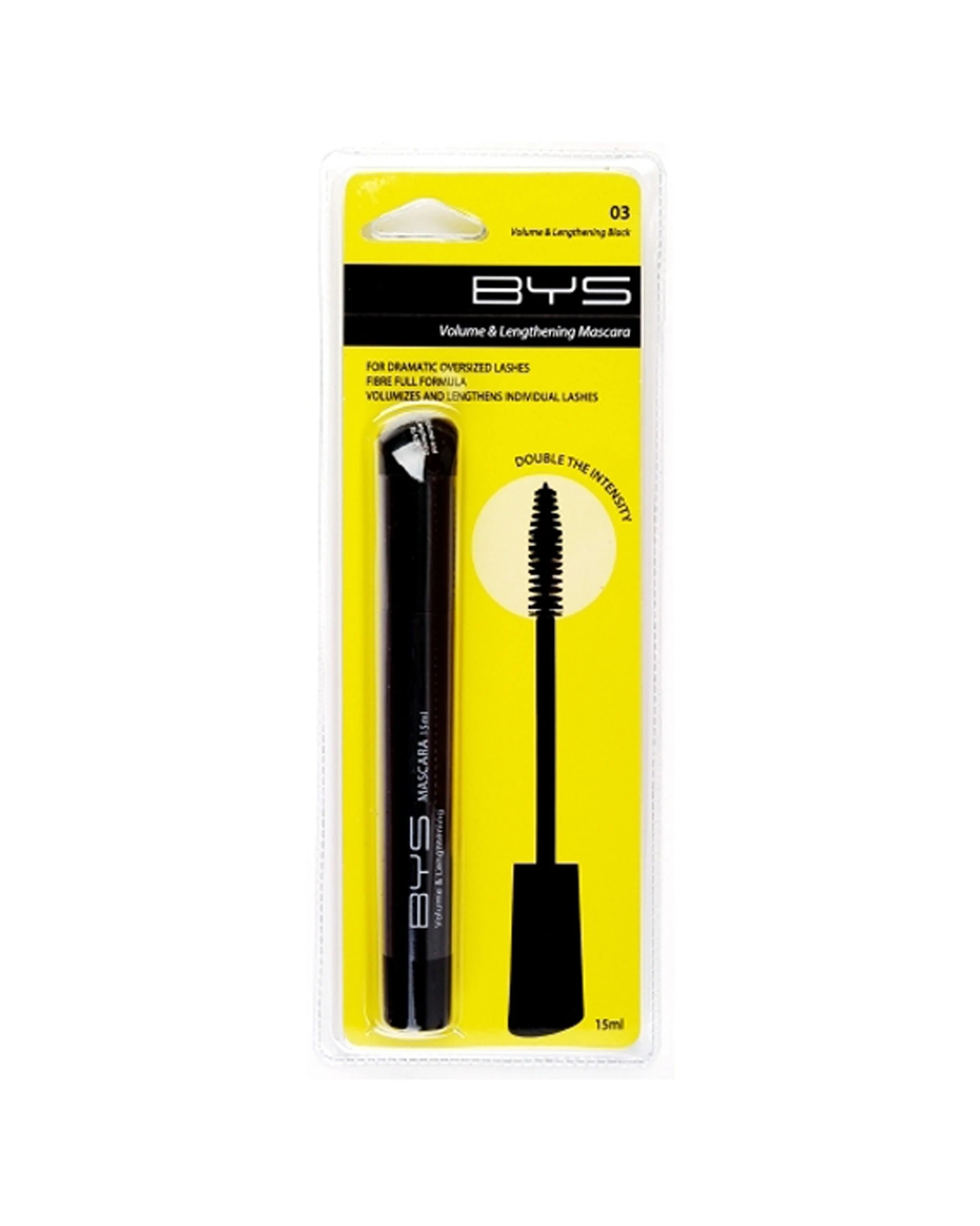 1 BYS Volume Lengthening Mascara Eyelash Makeup 15ml - Black, 1 of 1