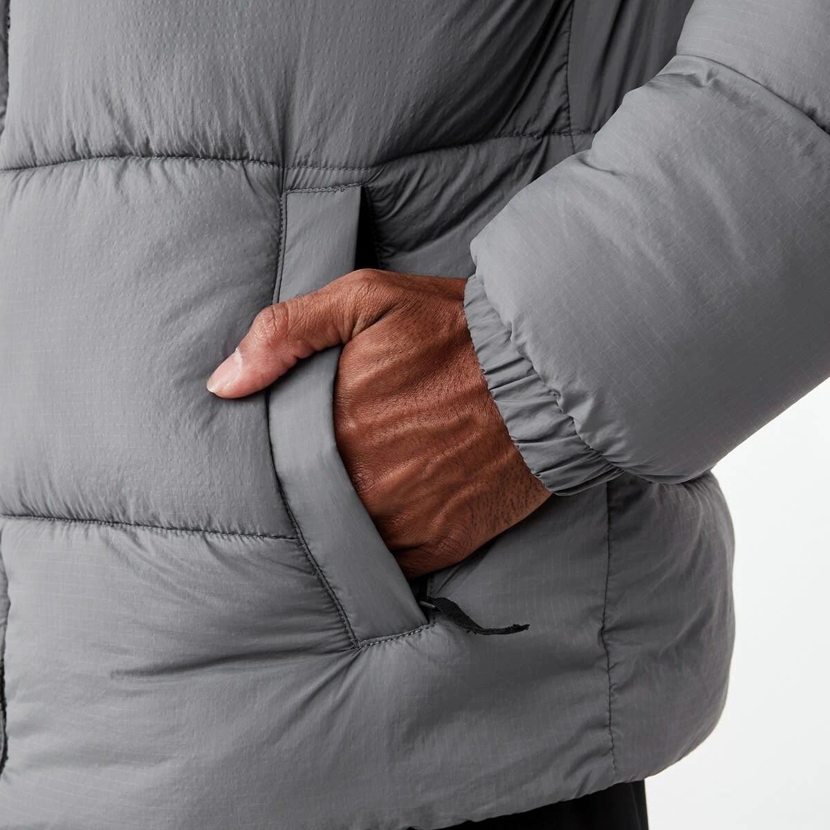 7 Active Mens Outdoor Funnel Contrast Puffer Jacket Quietshade, 7 of 7