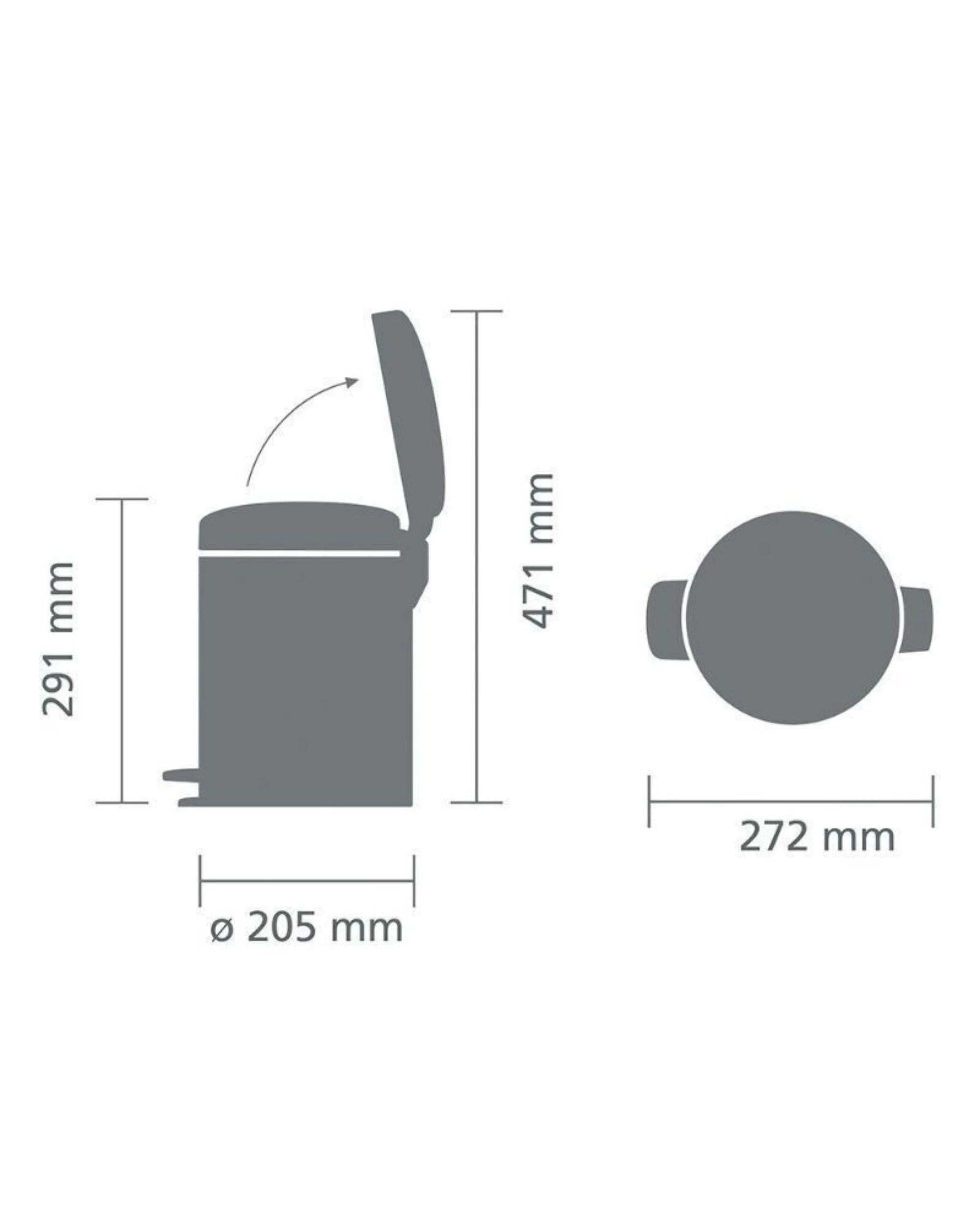 4 Brabantia New ICON 5L Pedal Bin - White, 4 of 4