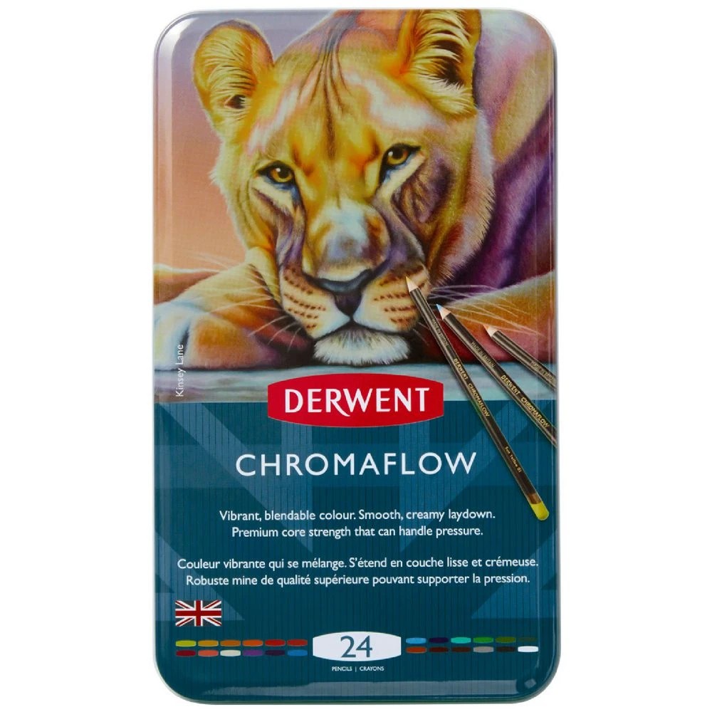 1 Derwent Chromaflow Coloured Pencils 24 Pack, 1 of 2