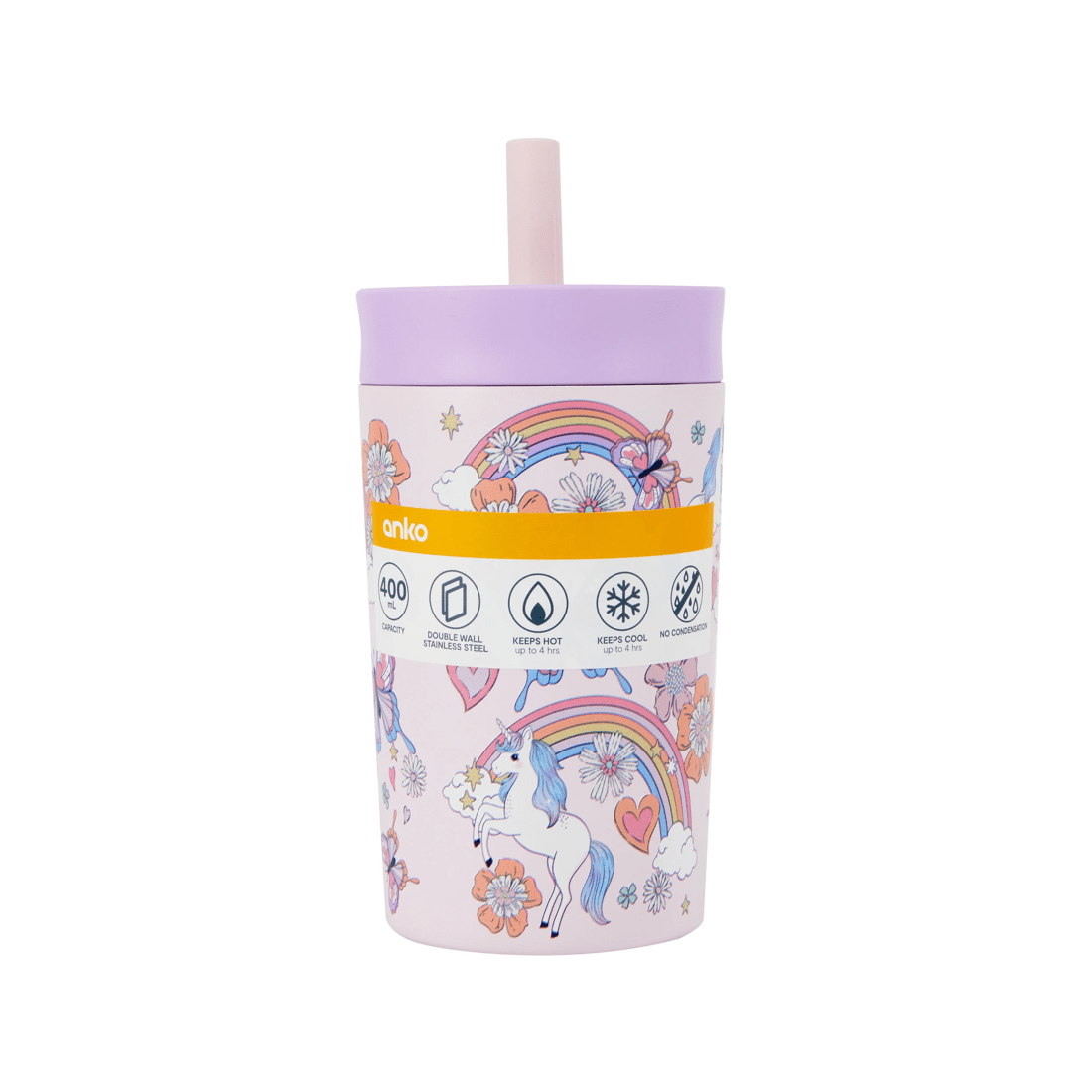 6 400ml Unicorn Double Wall Sipper Tumbler, 6 of 6