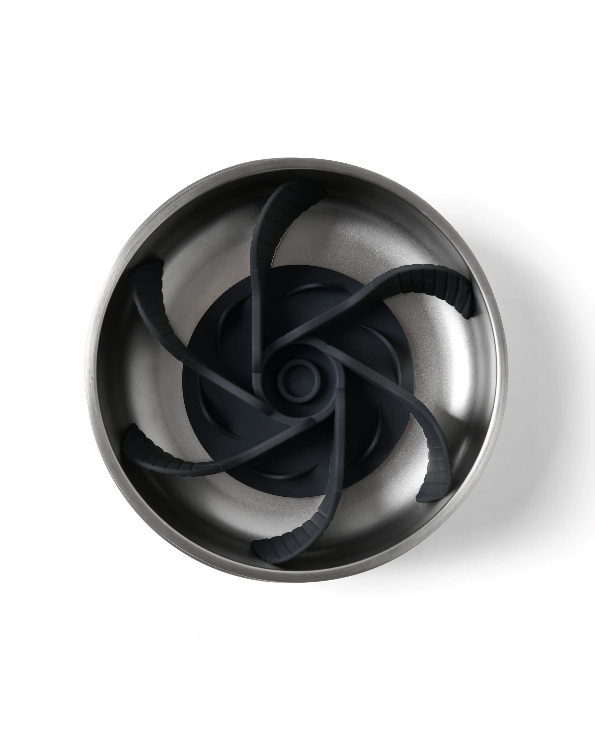 4 Charlie's Duro Double Wall Insulated Stainless Steel Dog Bowl with Removable Slow Feeder Attachment Large 1.89L - Black, 4 of 7