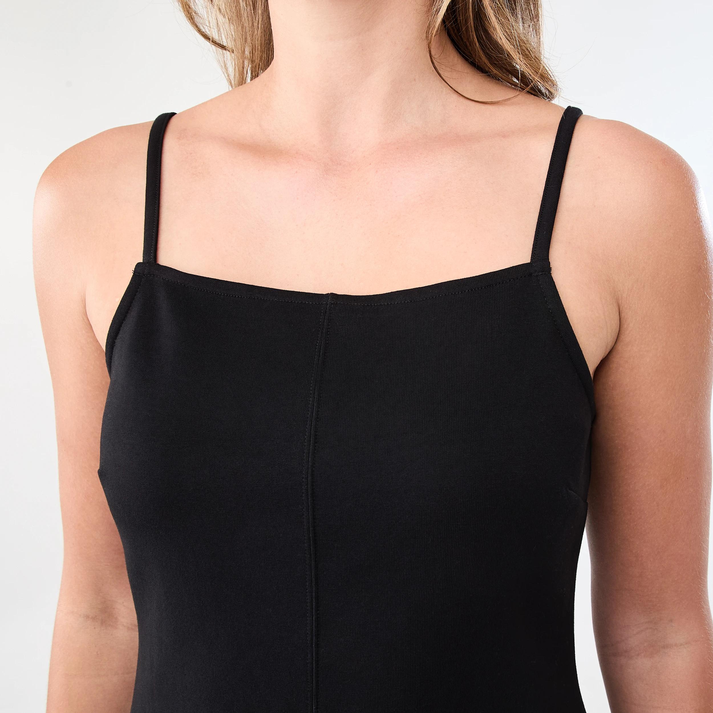 5 Sleeveless A-Line Mini Dress Black, 5 of 7