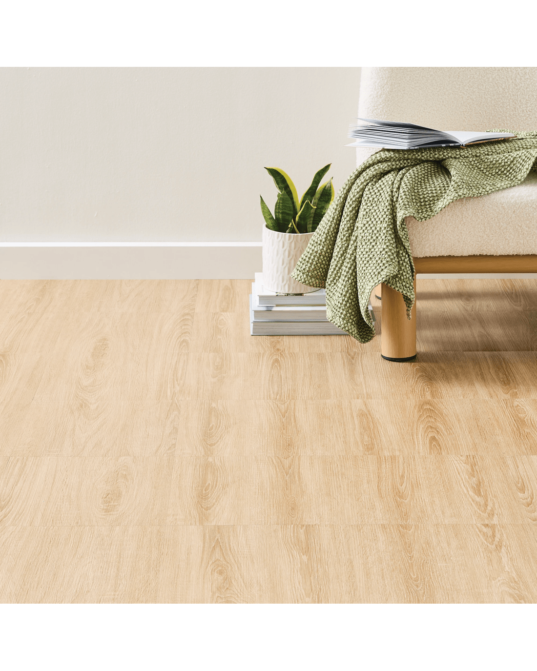 1 8 Pack Vinyl Floor Tiles - Oak Look, 1 of 6