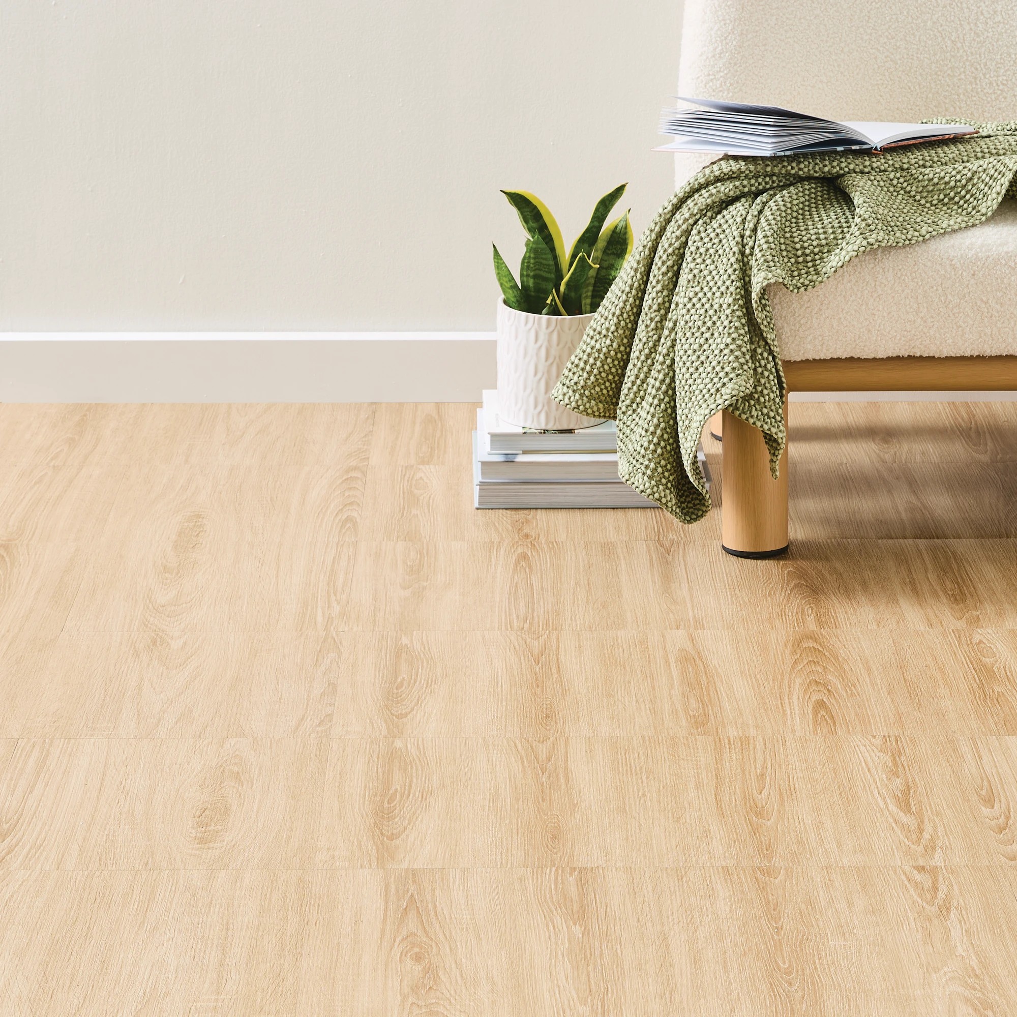 1 8 Pack Vinyl Floor Tiles - Oak Look, 1 of 6