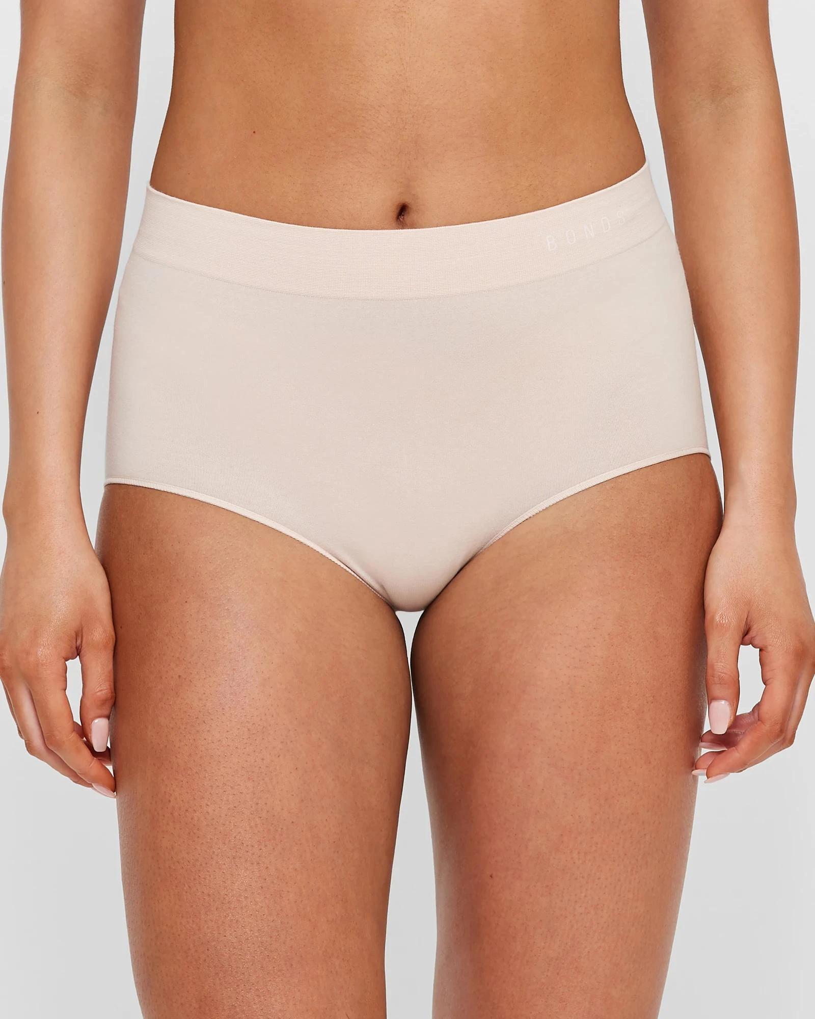 2 Bonds 2 Pack Seamless Full Briefs NUDE, 2 of 4