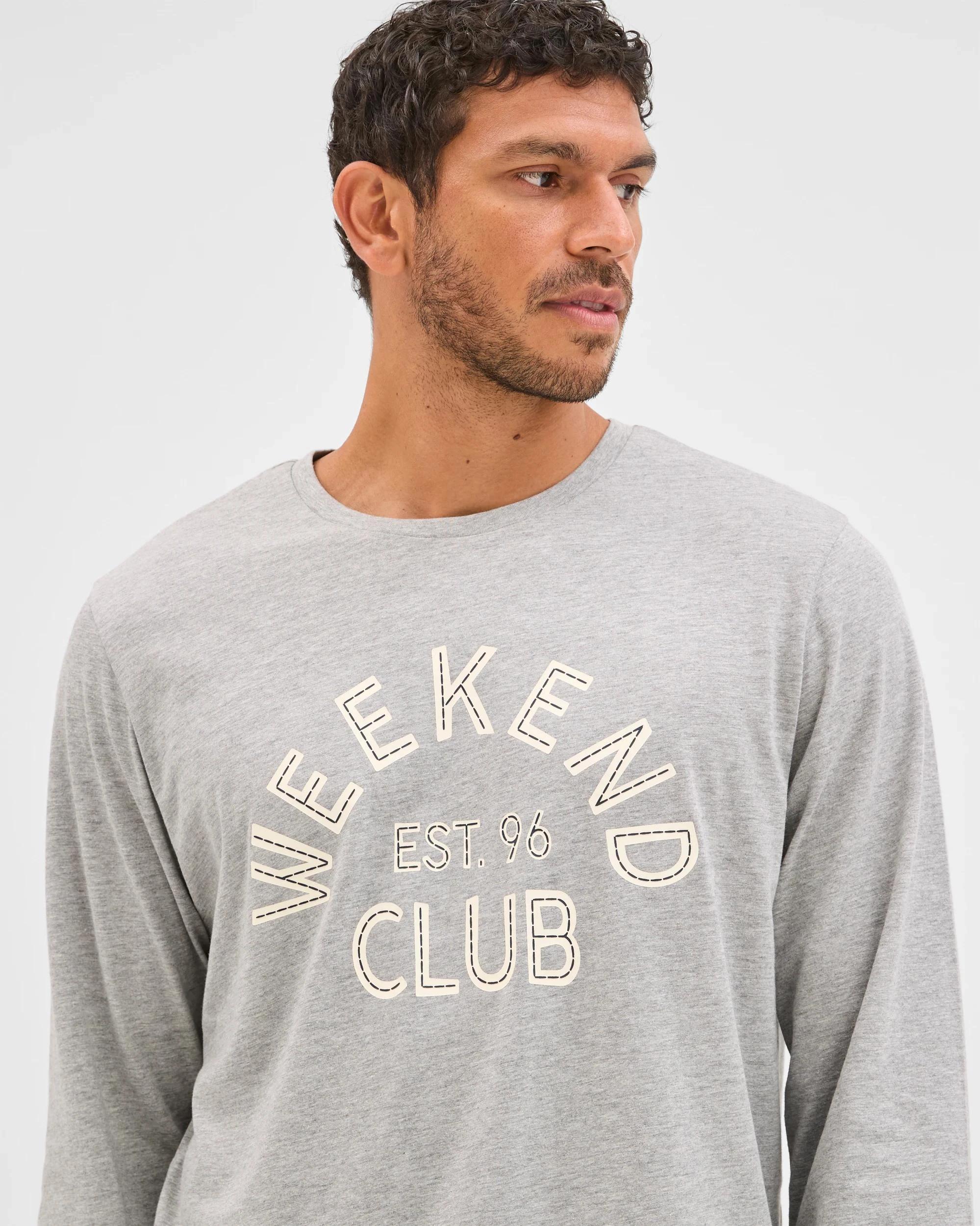 3 Maxx Australian Cotton Blend Knit Pyjama Set GREY MARLE, 3 of 7