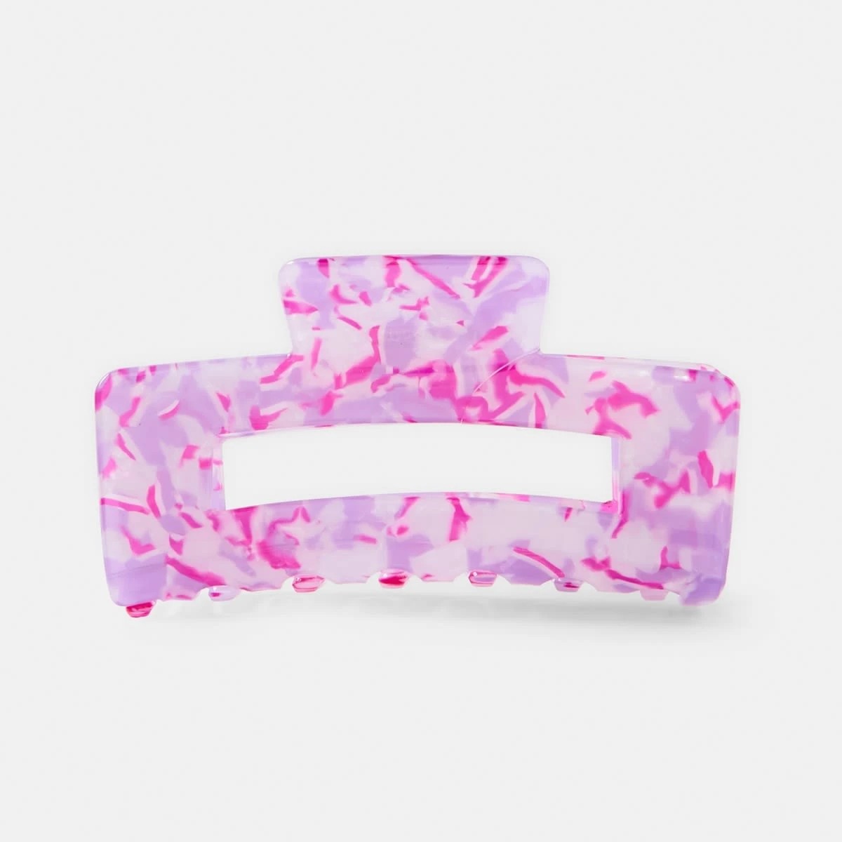 1 Purple Rectangle Claw Hair Clip, 1 of 4