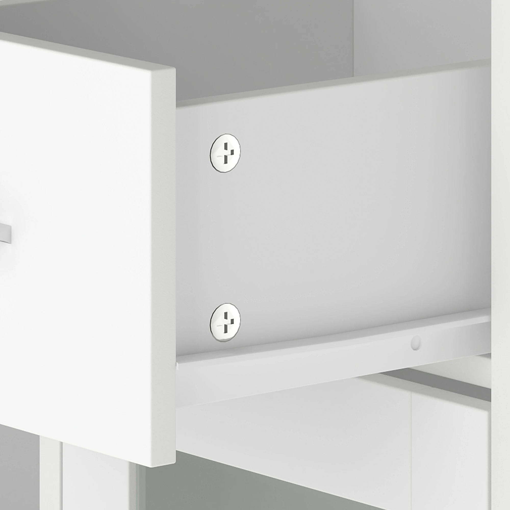 6 Levede Dressing Table  with Mirror and Lights - White, 6 of 10