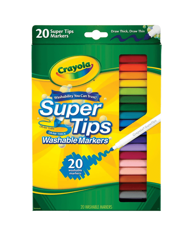 Crayola Pack of 20 Supertip Washable Mar