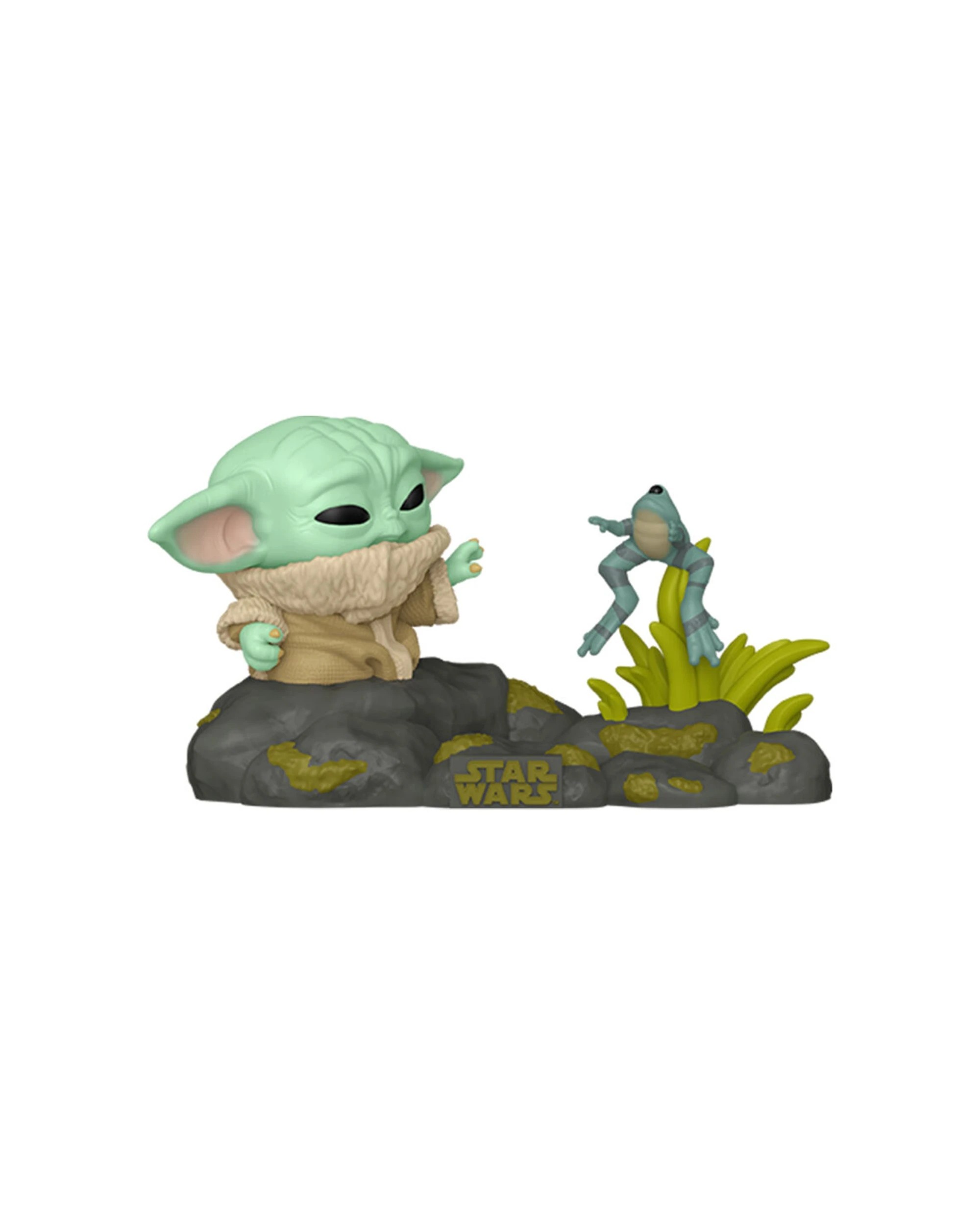 1 Star Wars Grogu Deluxe Pop Vinyl Figure 3.8 Inches Bobblehead - Includes Frog
 - multi, 1 of 3