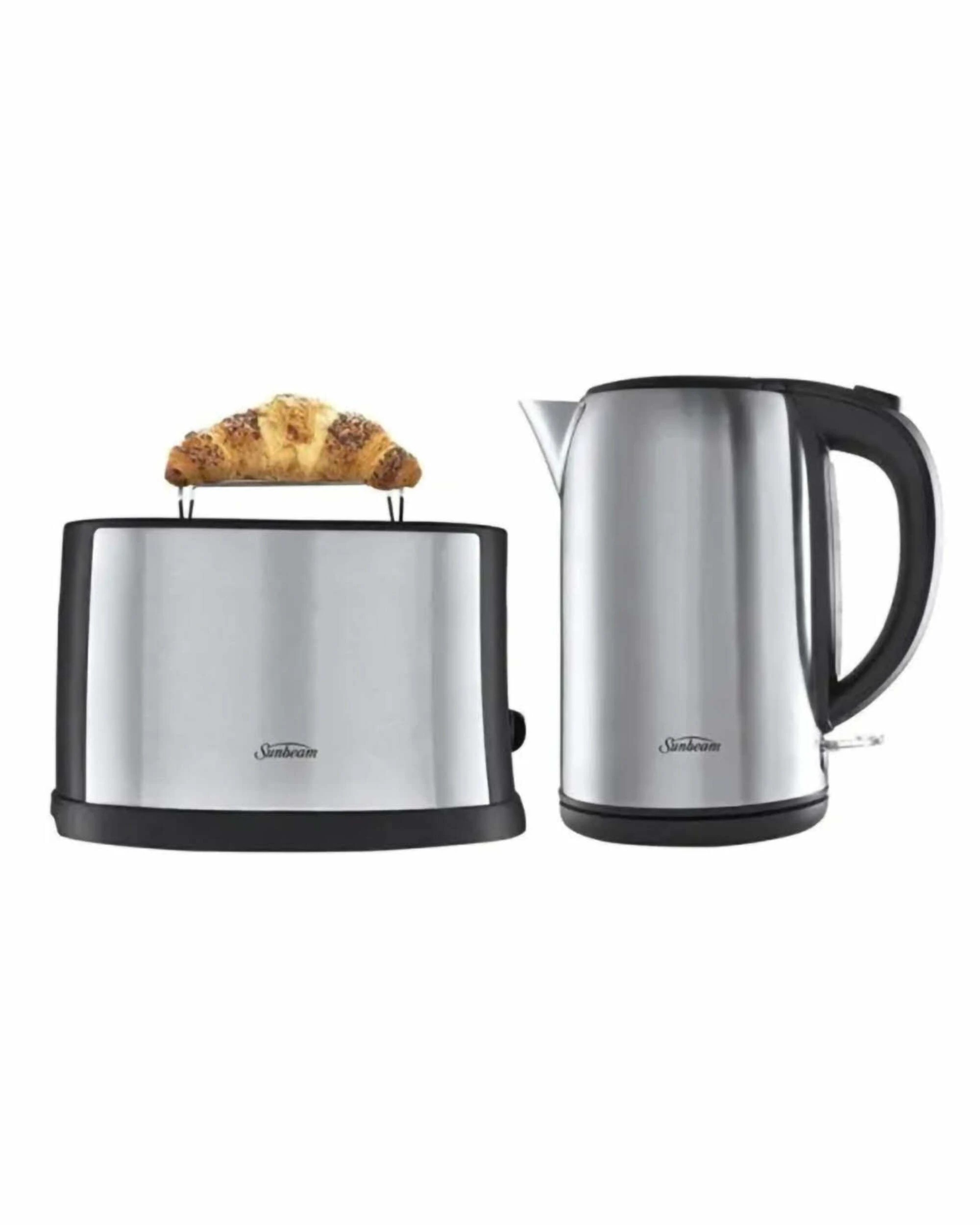 1 Sunbeam Breakfast Essentials Kettle and Toaster Bundle - STAINLESS STEEL, 1 of 3